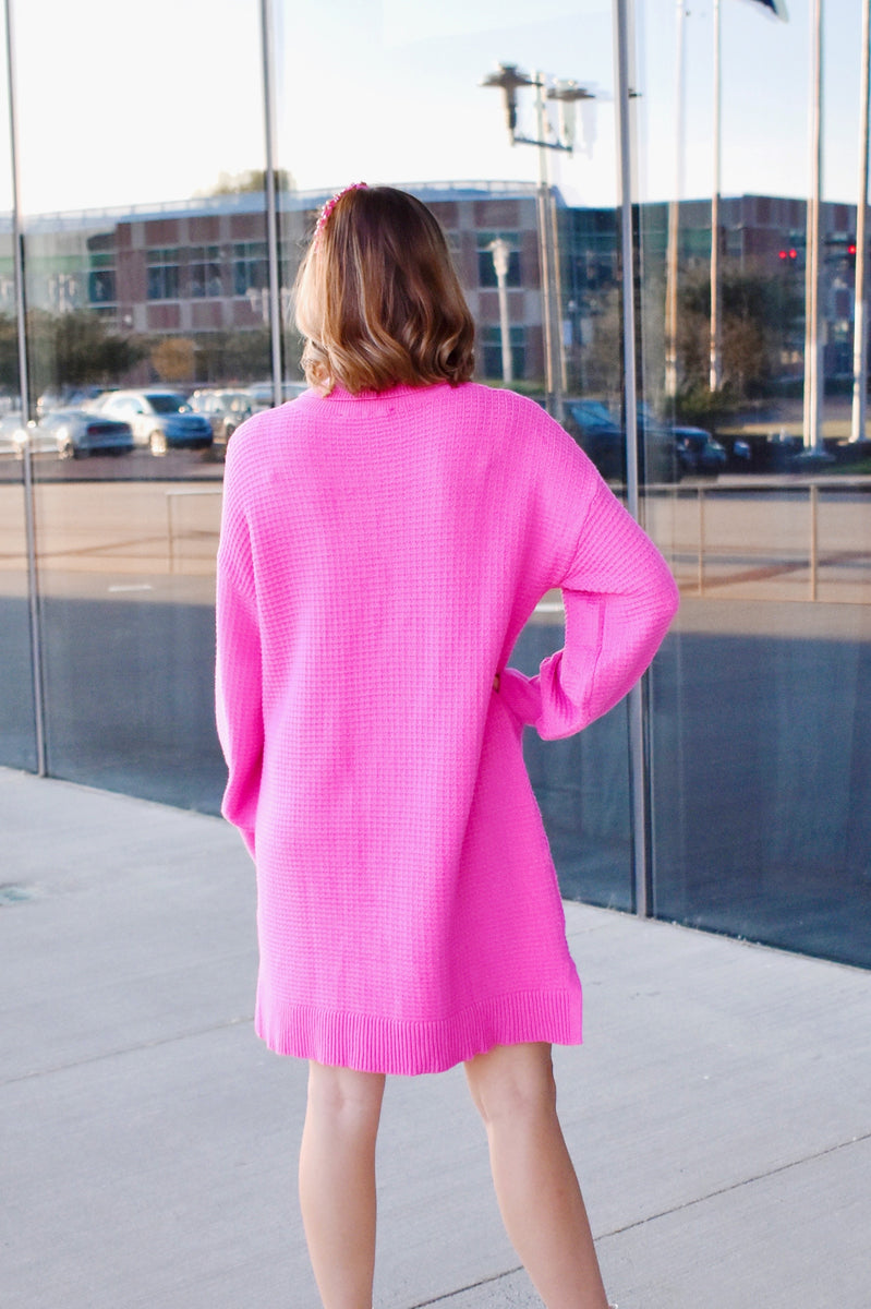 Hot Turtleneck Dress Outfit Pink Knit Sweater Dress Just Imagine It Fuchsia Pink Sweater Dress Shop Hot Turtleneck Dress Outfit Pink Knit Sweater Dress Just Imagine It Fuchsia Pink Sweater Dress Shop