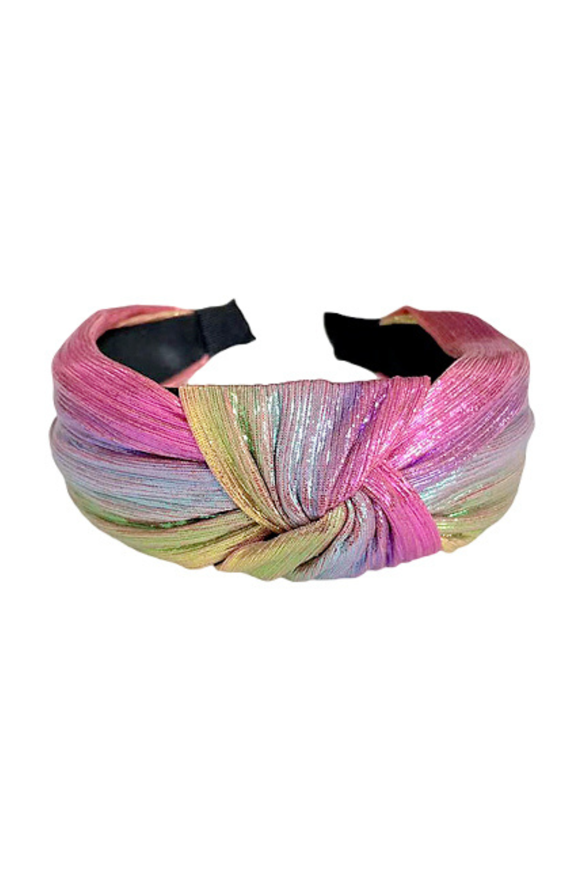 Rainbow Shimmer Knot Headband