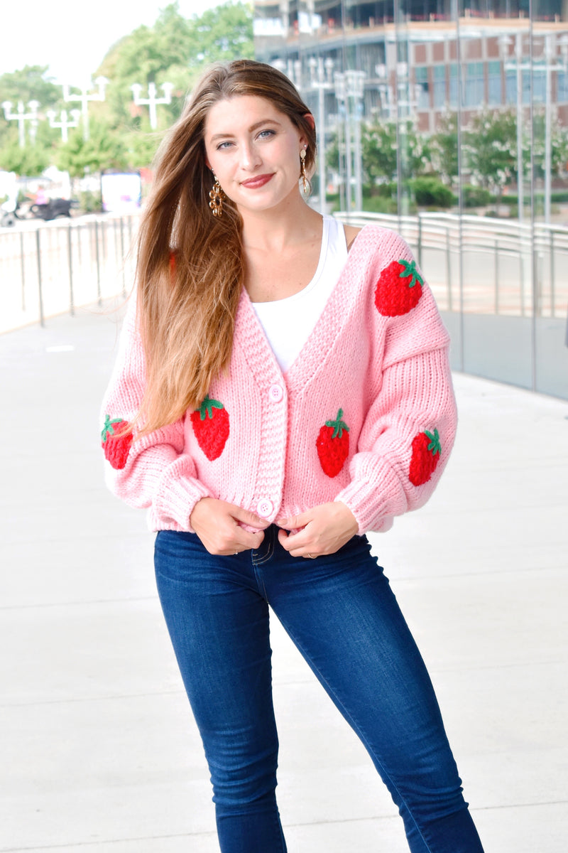 Strawberry Shortcake Cardigan – Confetti Boutique