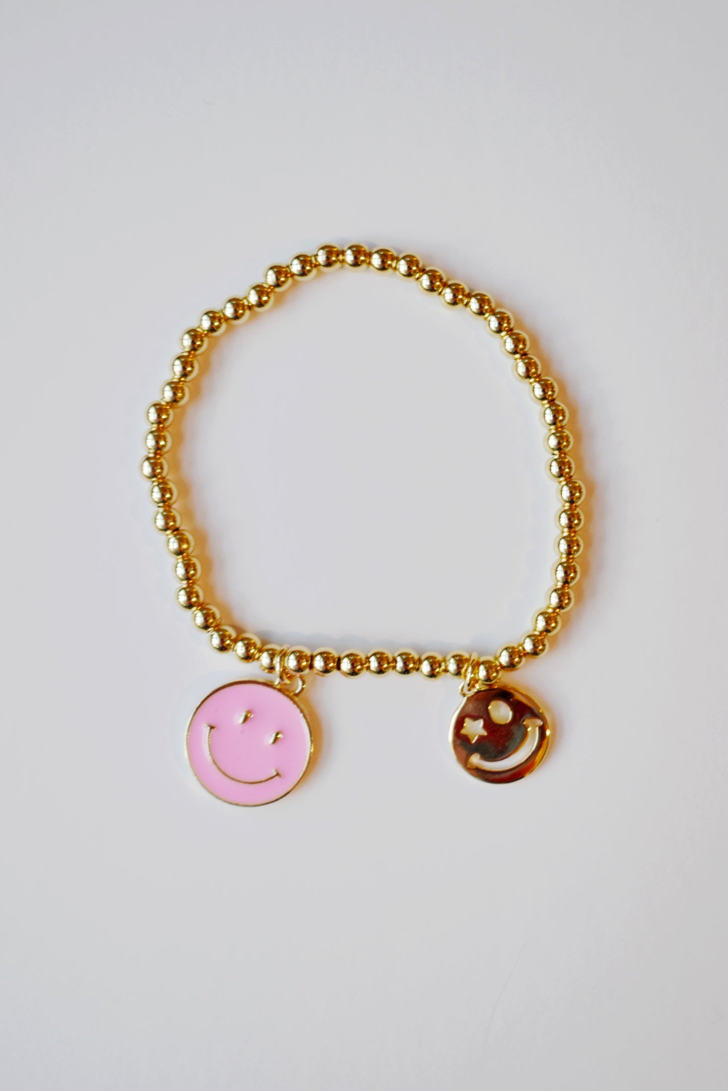 Light Pink Smiley Bracelet