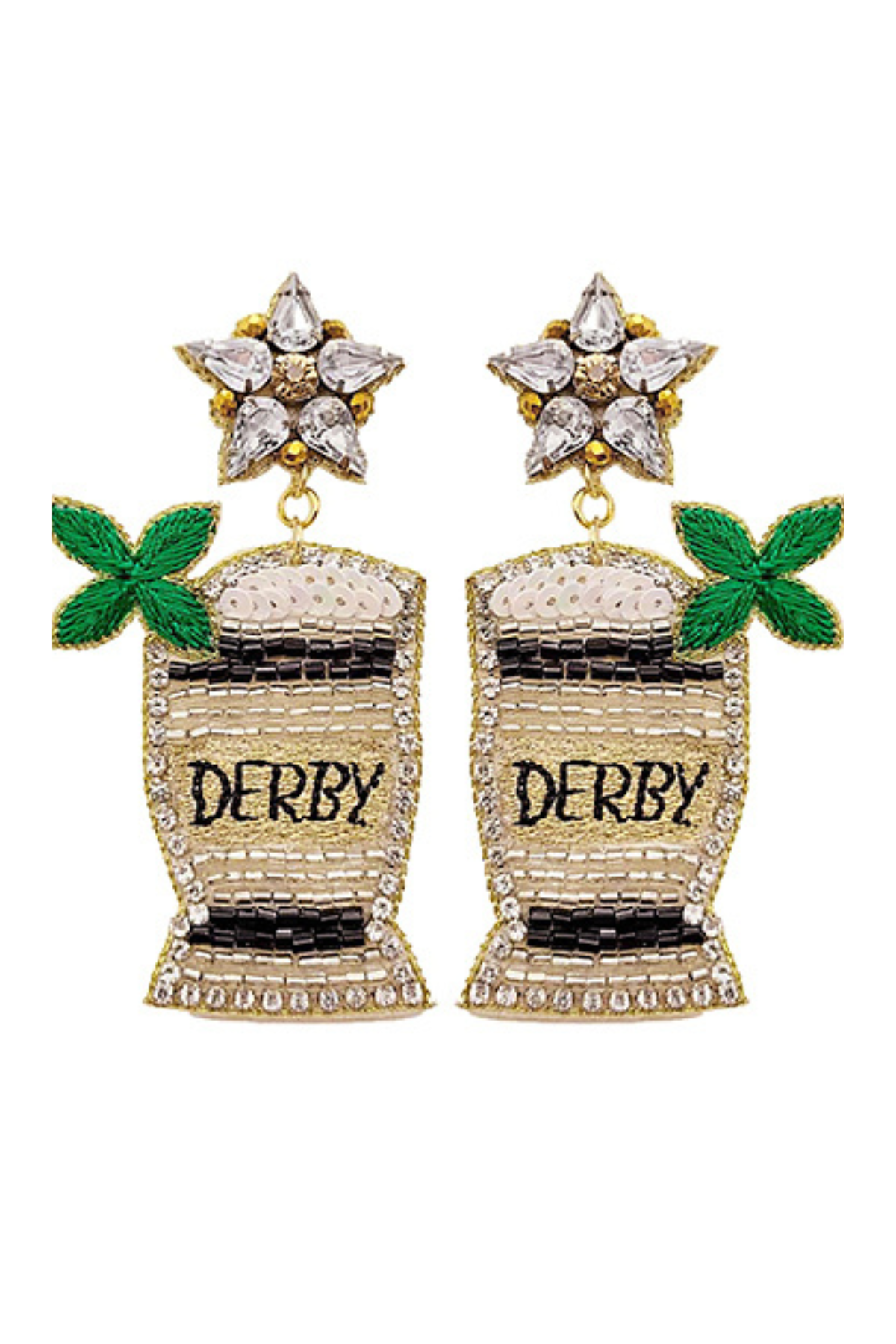 Derby Mint Julep Earrings