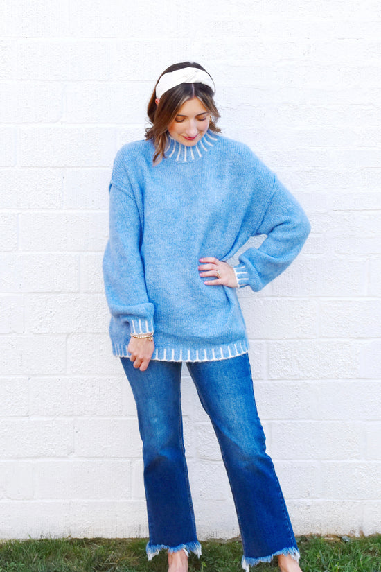 Charley Light Blue Sweater