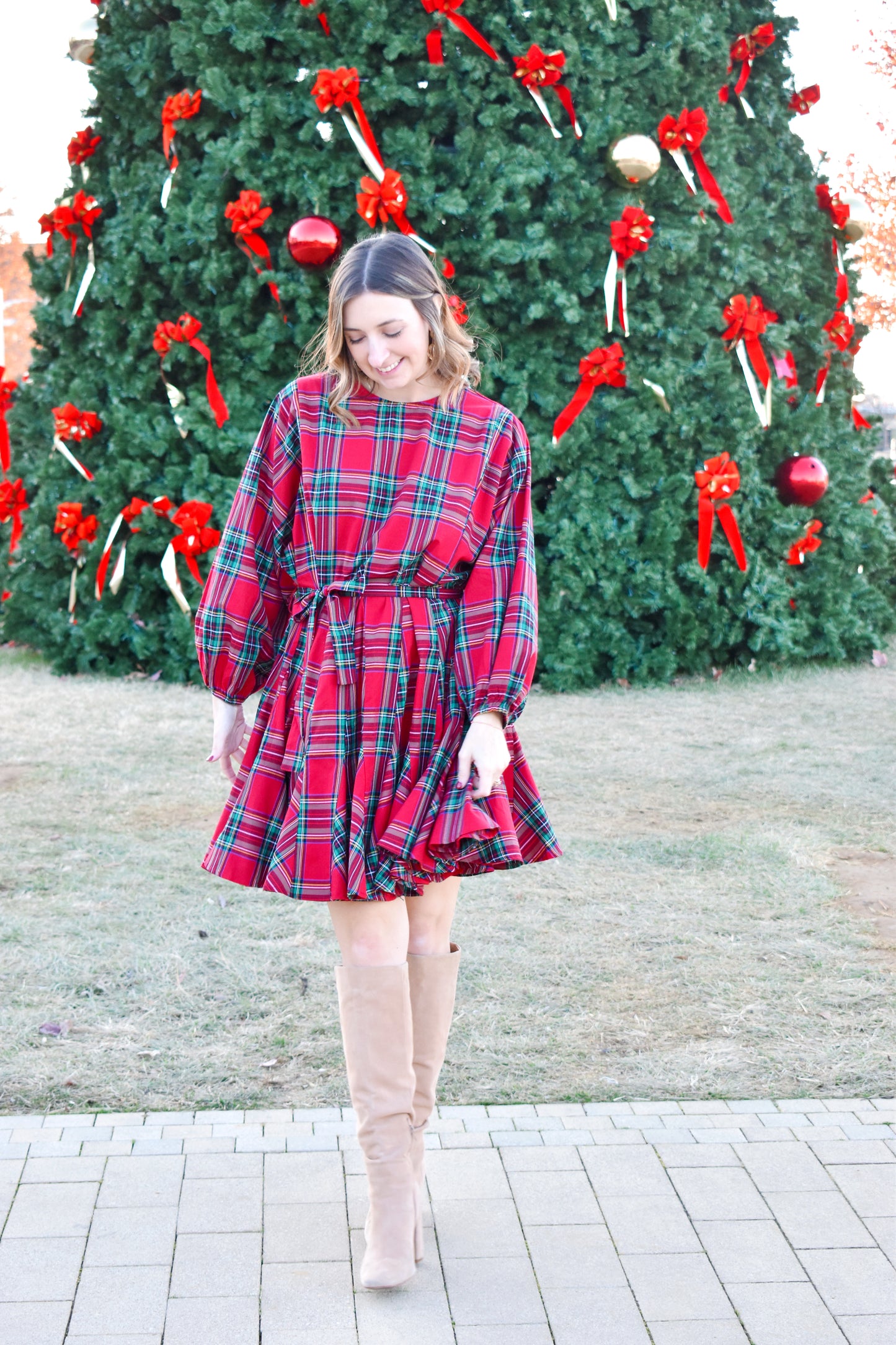 Tartan Swing Dress Confetti Boutique Tartan Swing Dress Confetti Boutique