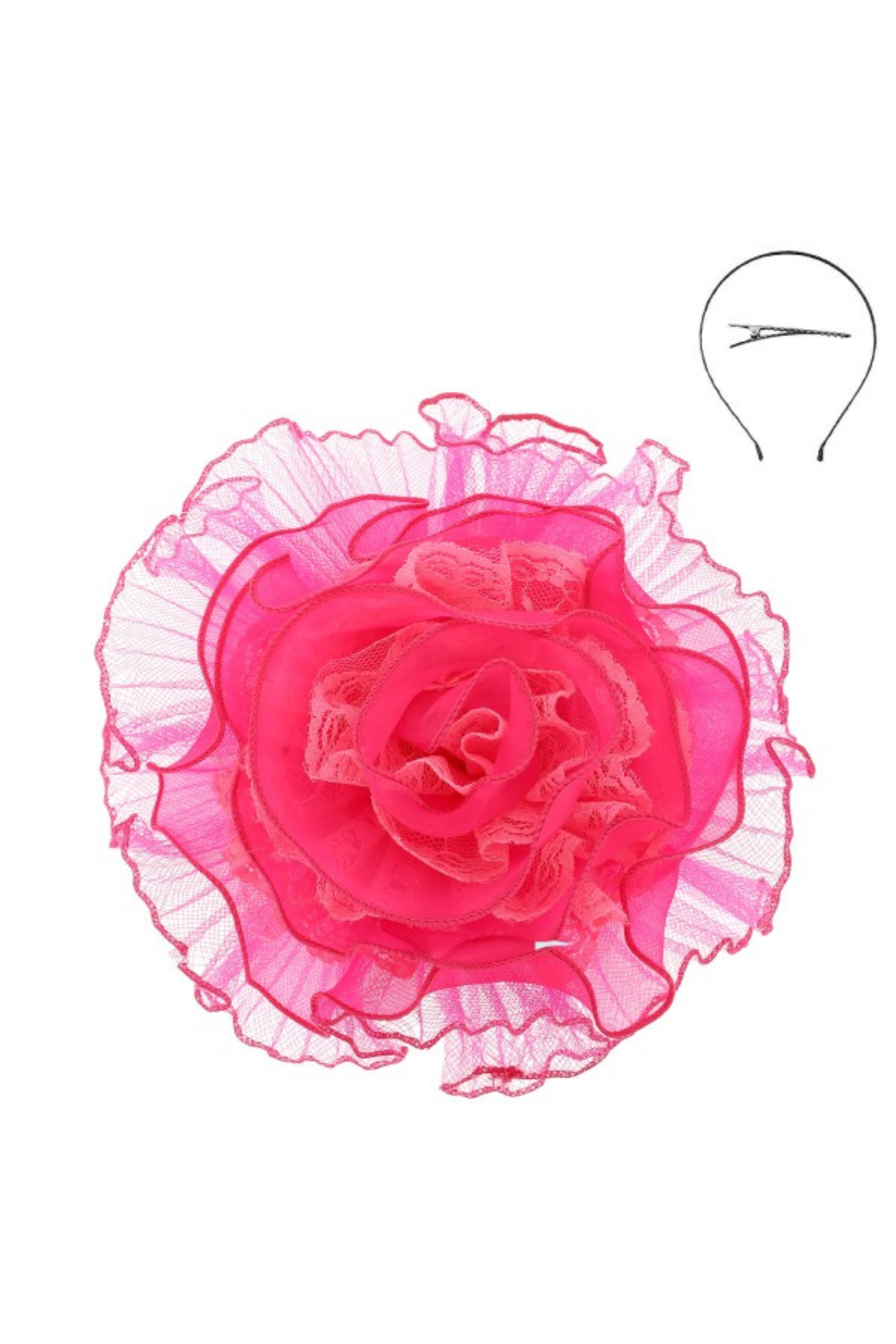 Rose Lace Detailing Fascinator