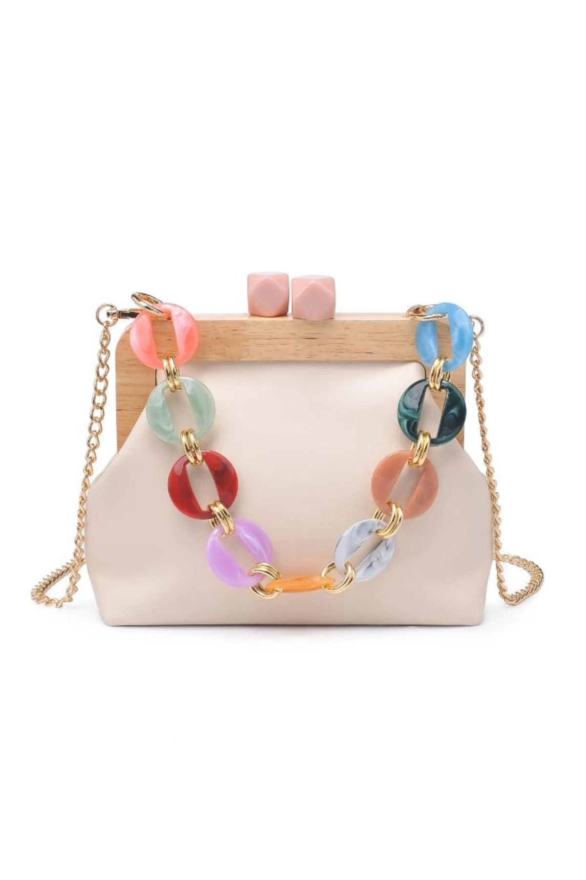 Talullah Colorful Acrylic Strap Handbag