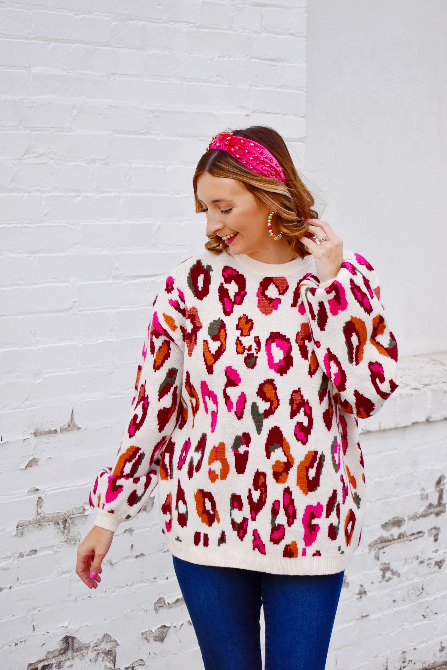 Wild One Colorful Leopard Sweater