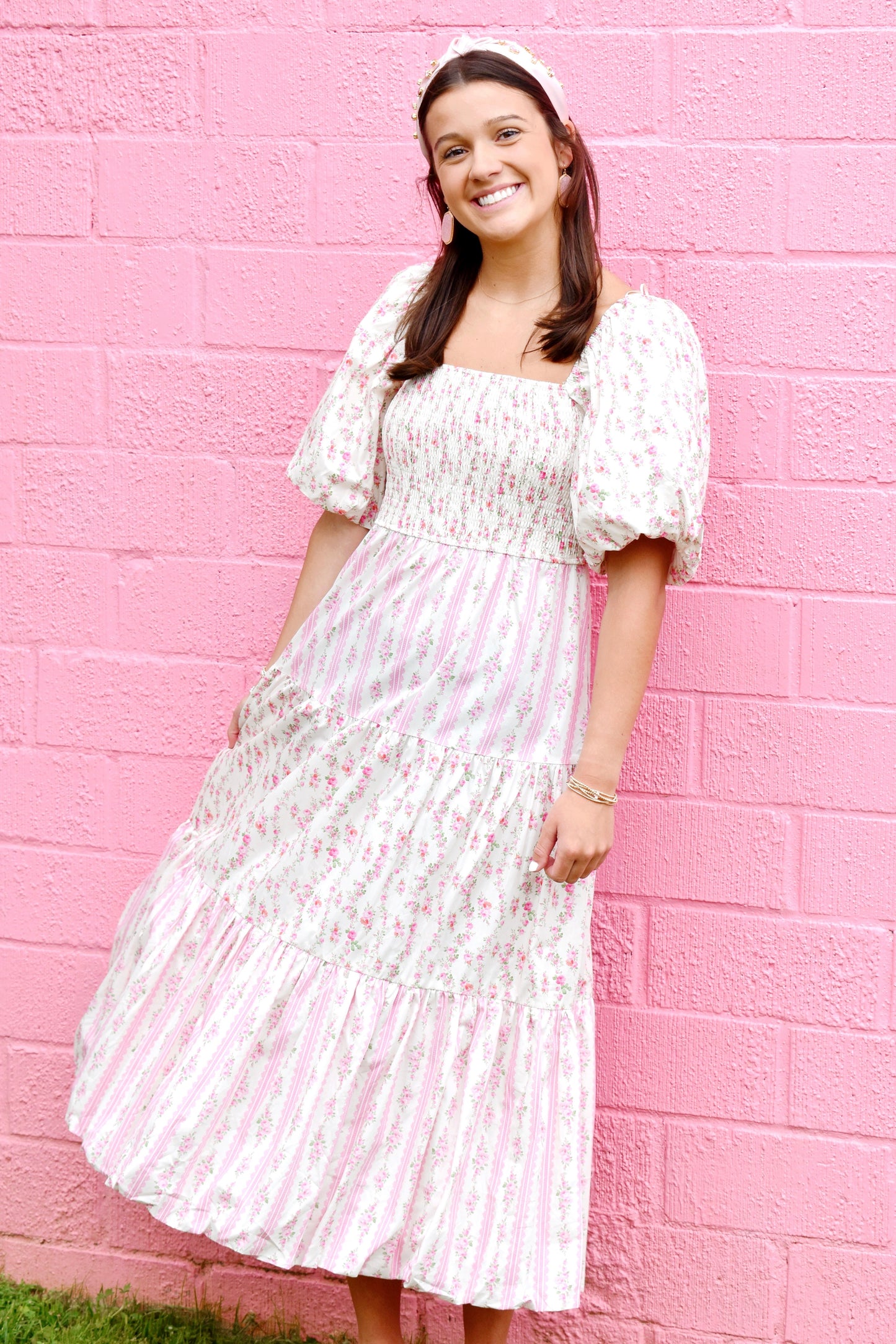 Pink Floral Mixed Print Bubble Hem Maxi Dress – Confetti Boutique Pink Floral Mixed Print Bubble Hem Maxi Dress – Confetti Boutique