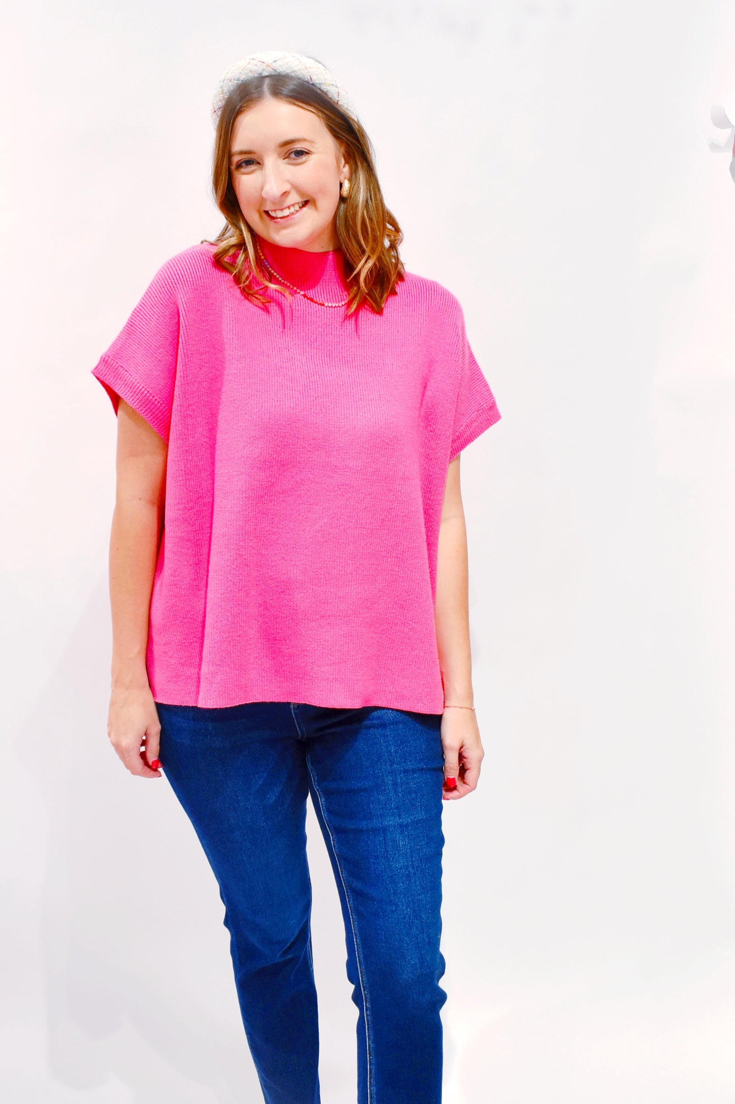 Bubblegum Short Sleeve Sweater