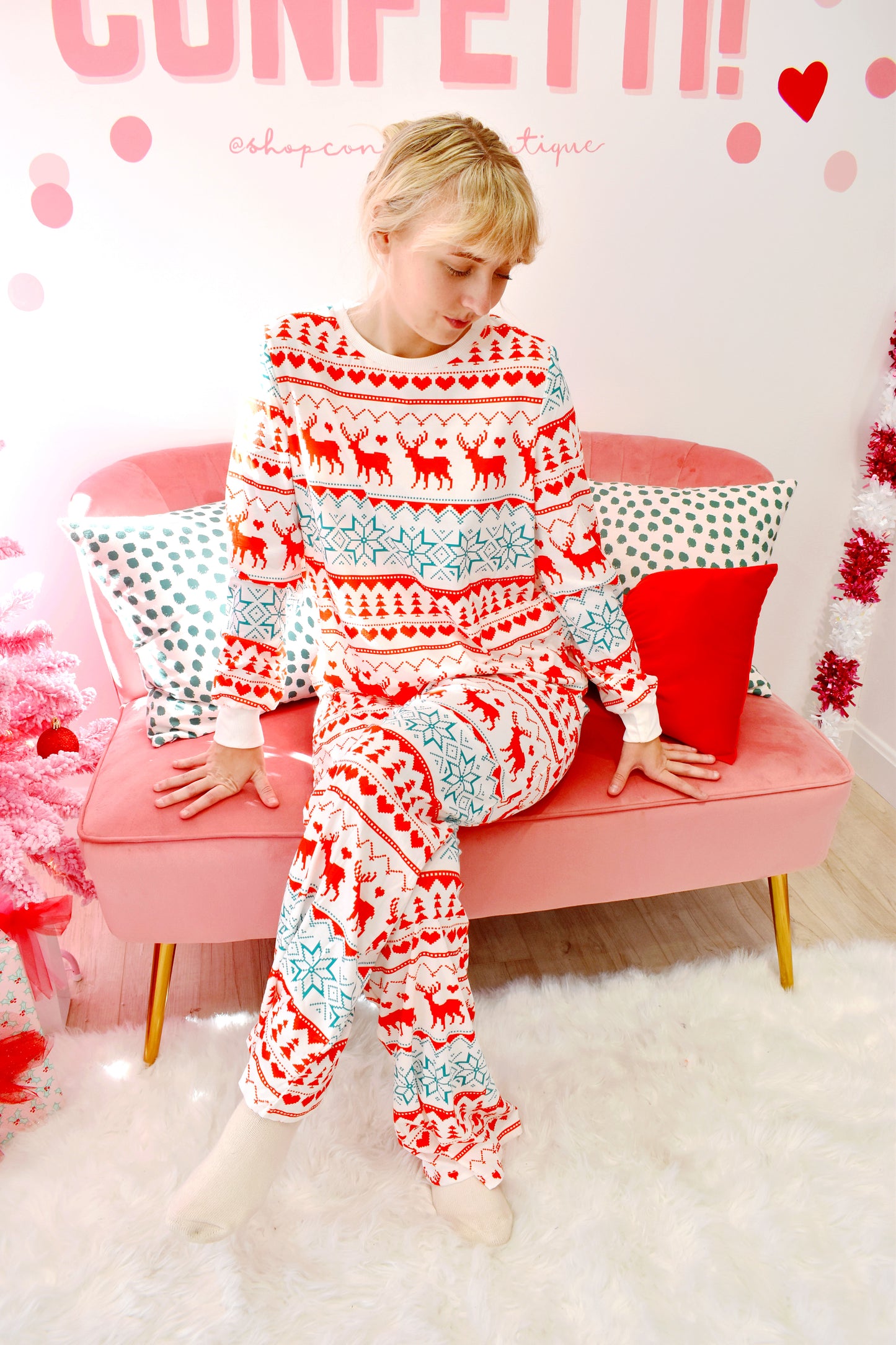 DOORBUSTER Reindeer Pajama Set