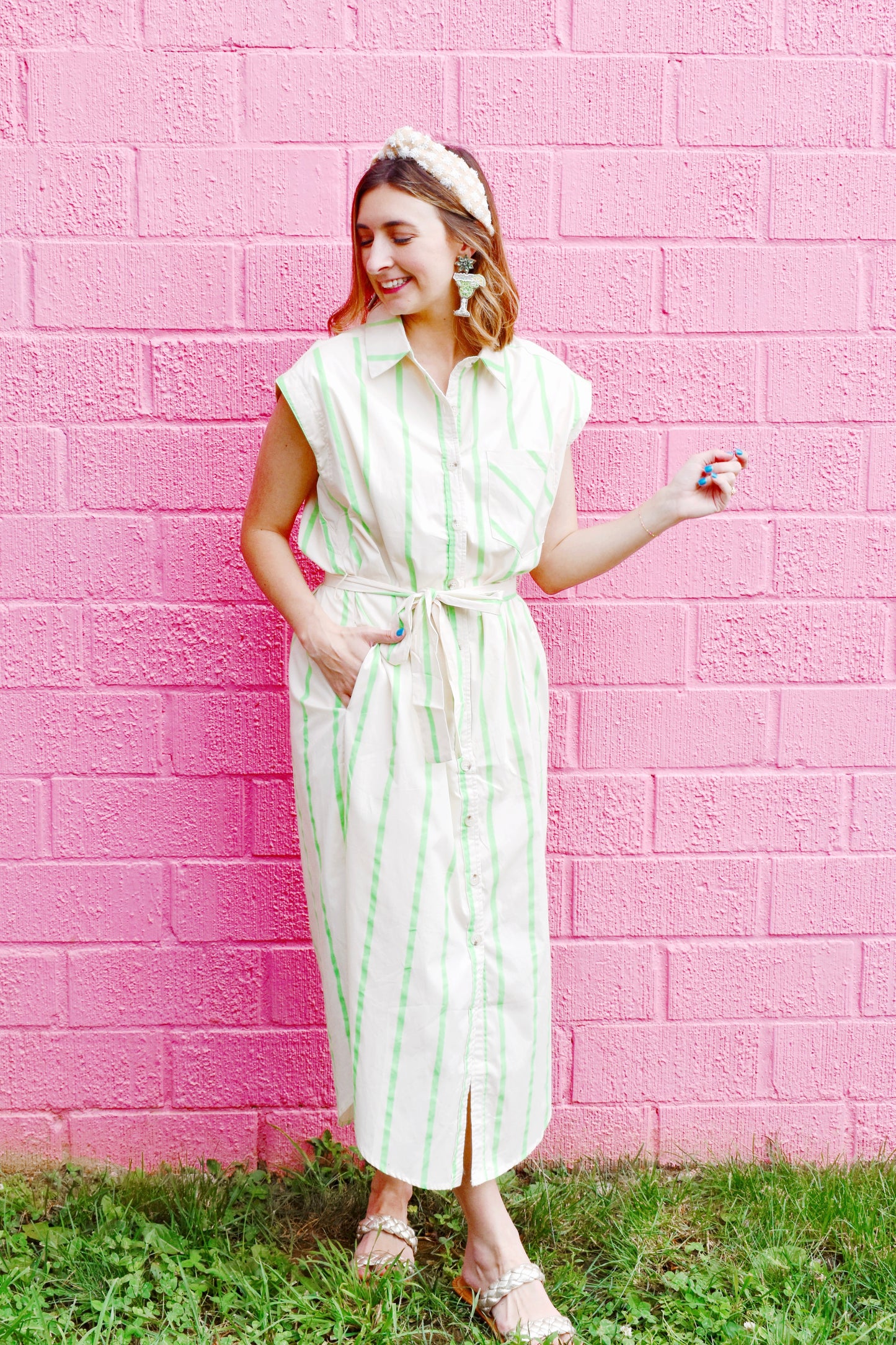 lime and pink dress ELLA Devotion TWINS