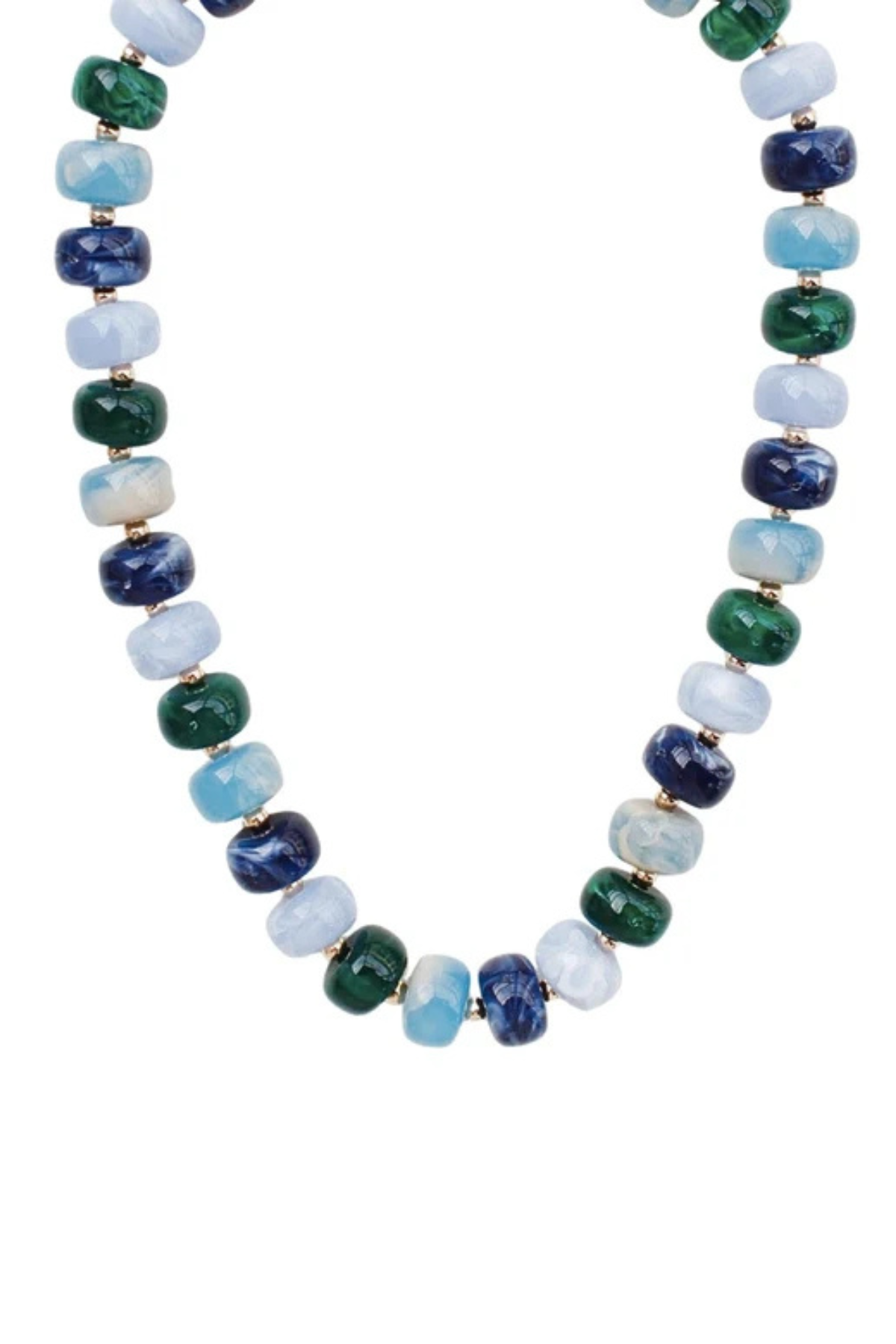 Rondelle & CCB Bead Necklace