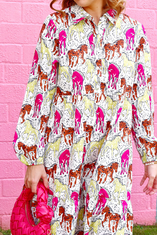 Hold Your Horses Midi Dress