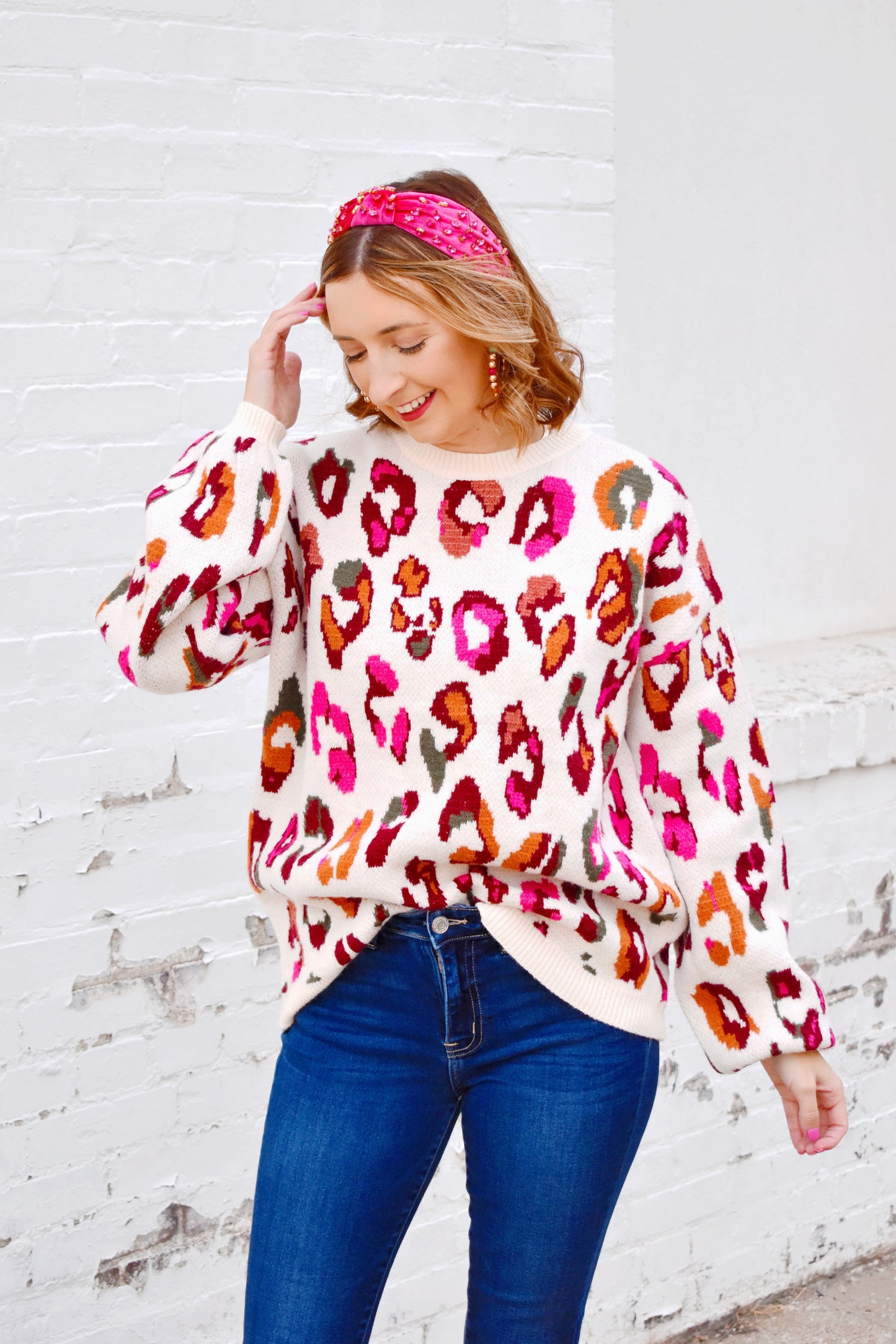 Wild One Colorful Leopard Sweater