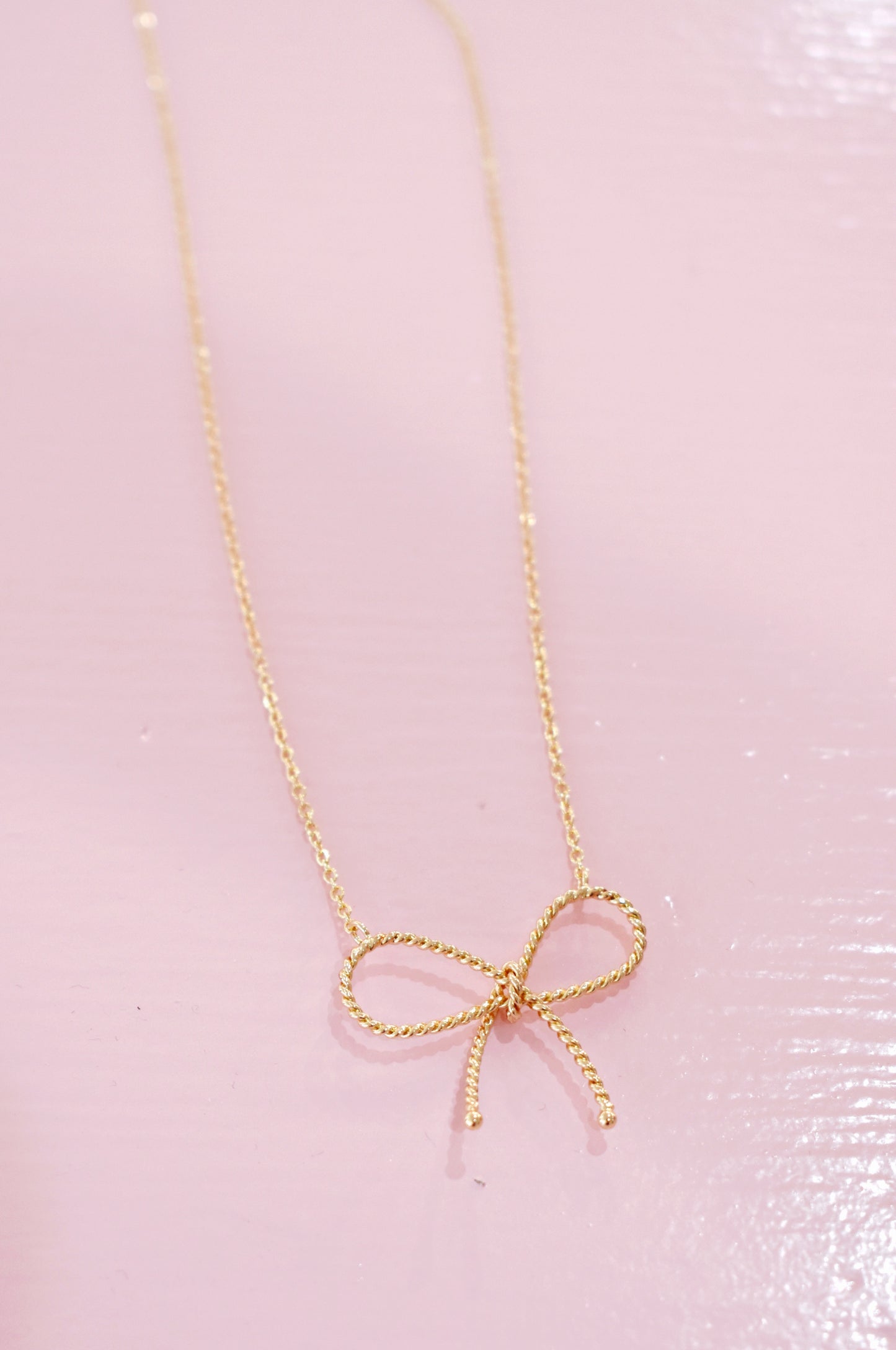 Braided Bow Necklace