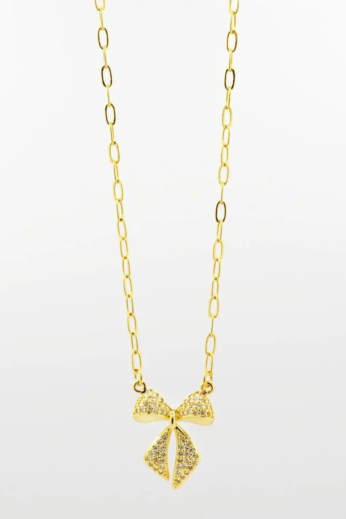 Treasure Jewels Bow Twinkle Necklace