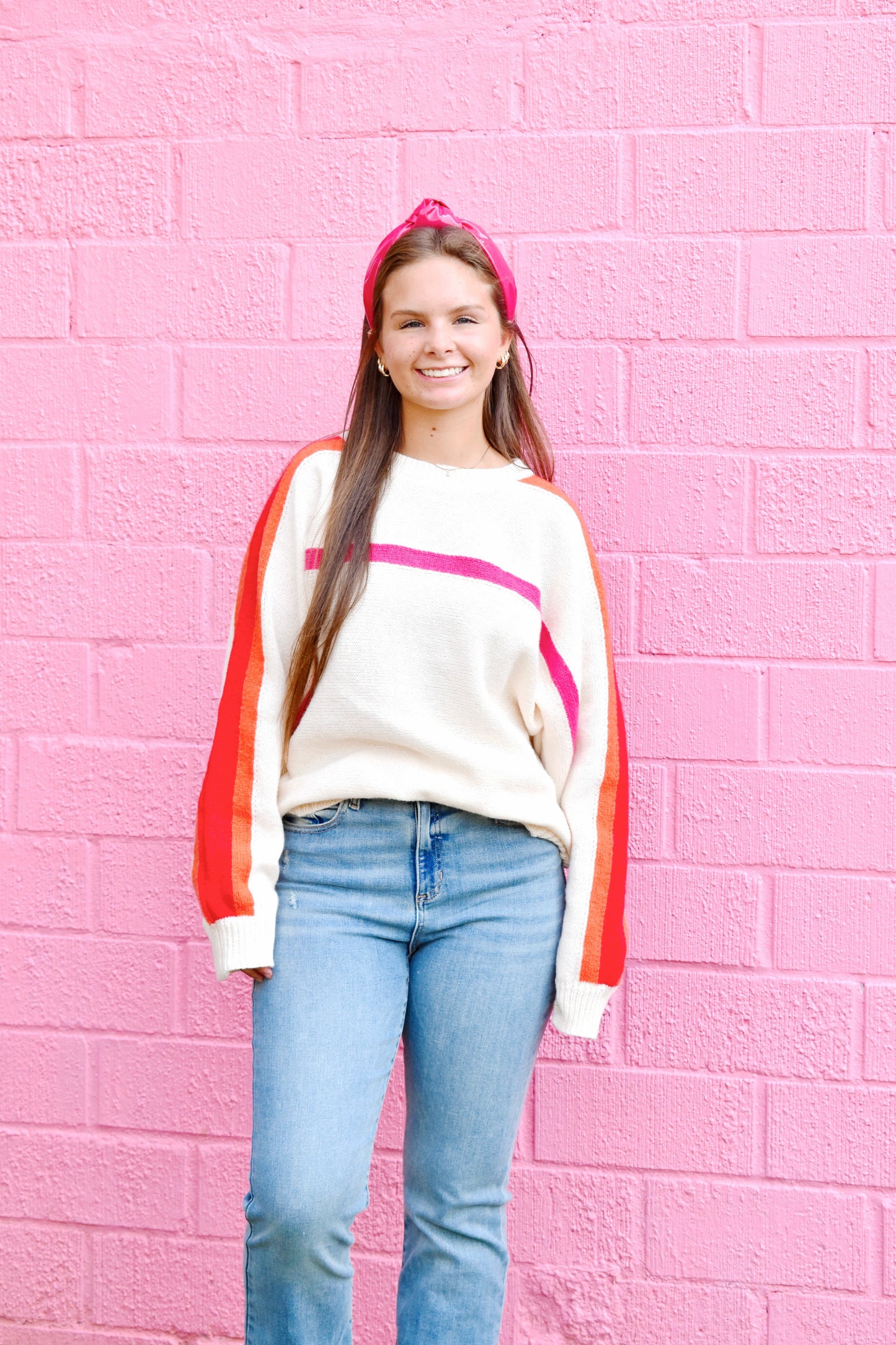 Clementine Striped Sweater