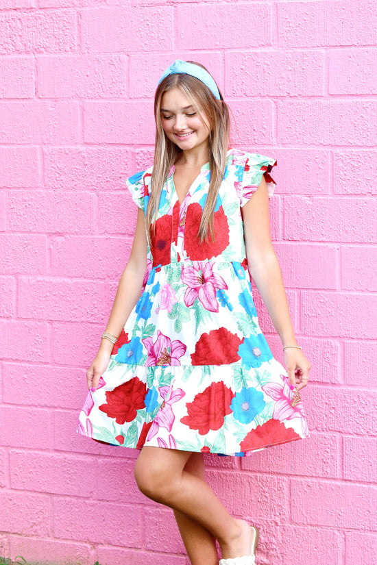 Ella Colorful Floral Dress