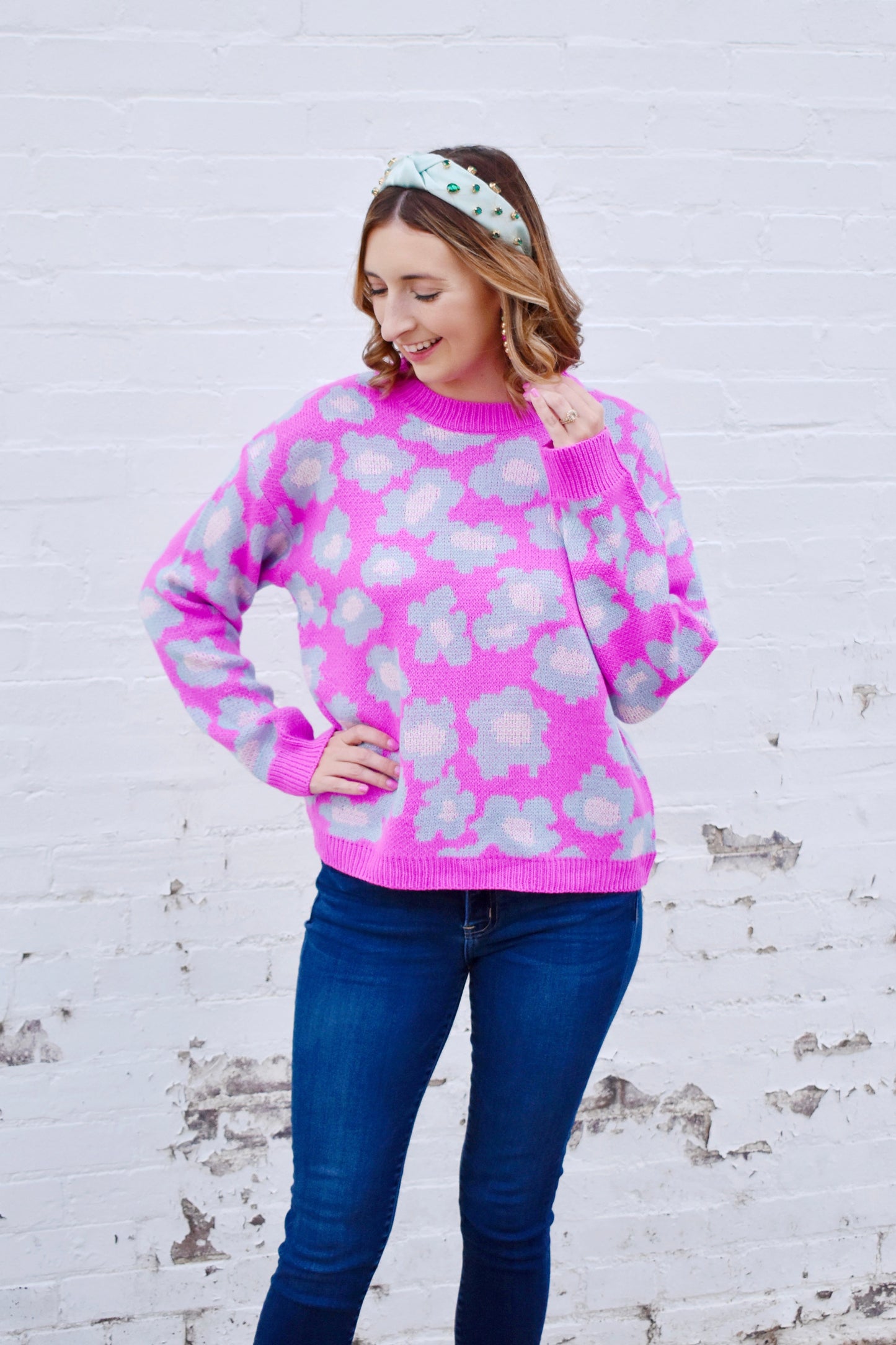 Orchid Flower Power Sweater