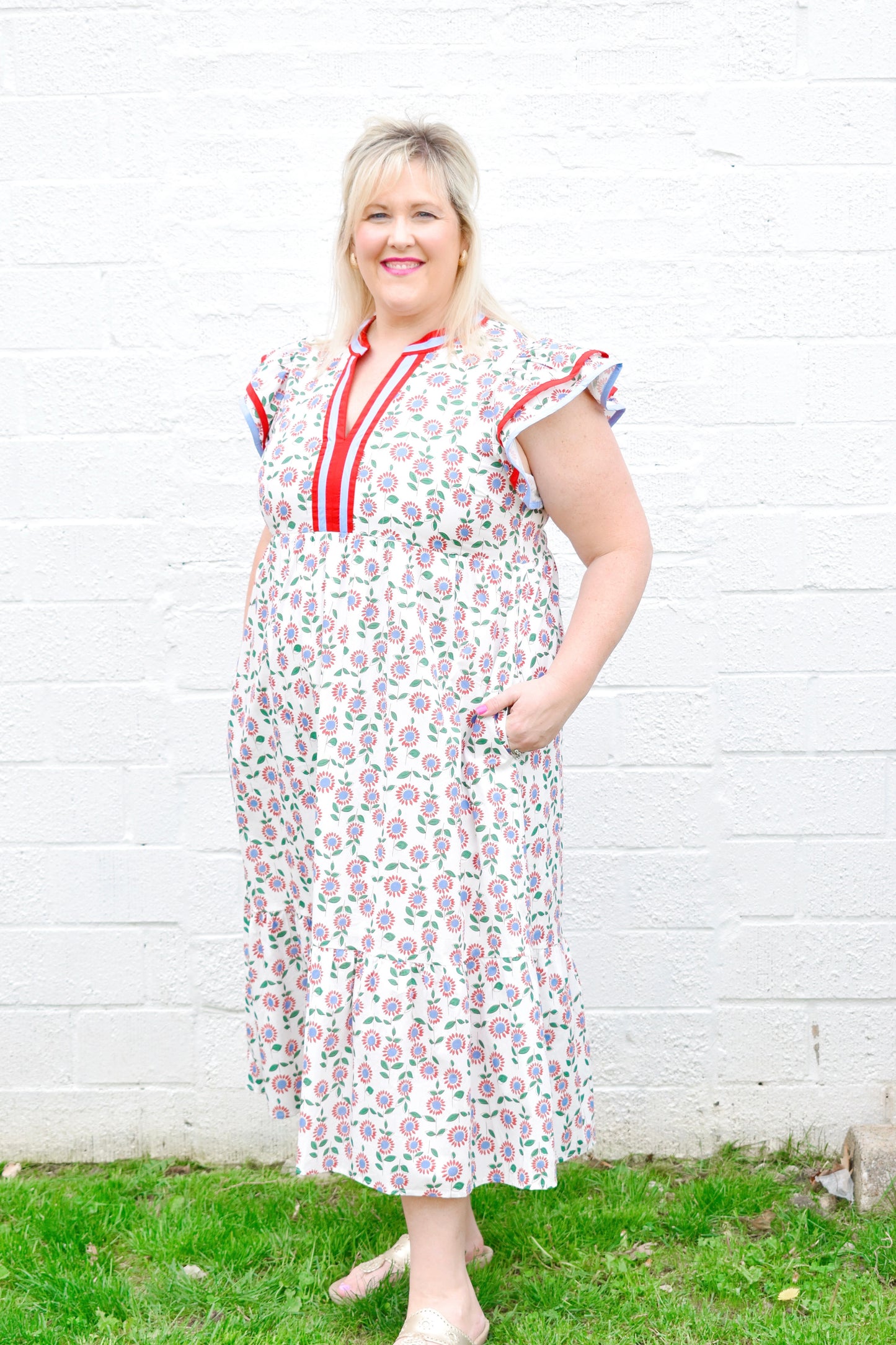red and blue plus size dress Red Blue Yellow Multi African Ankara Print Plus Size Clothing Party Ma Africanclothinghub