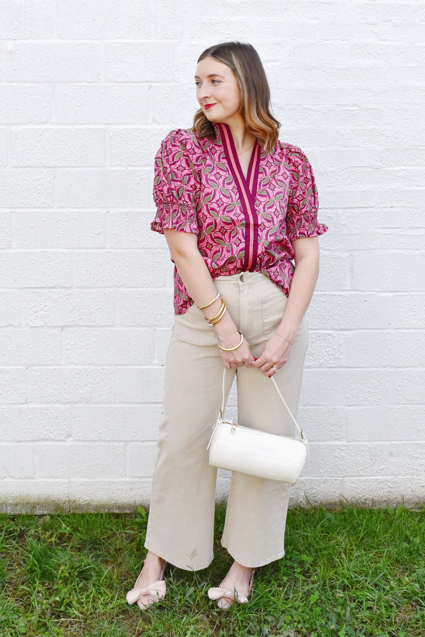 Stone High Rise Wide Leg Pants