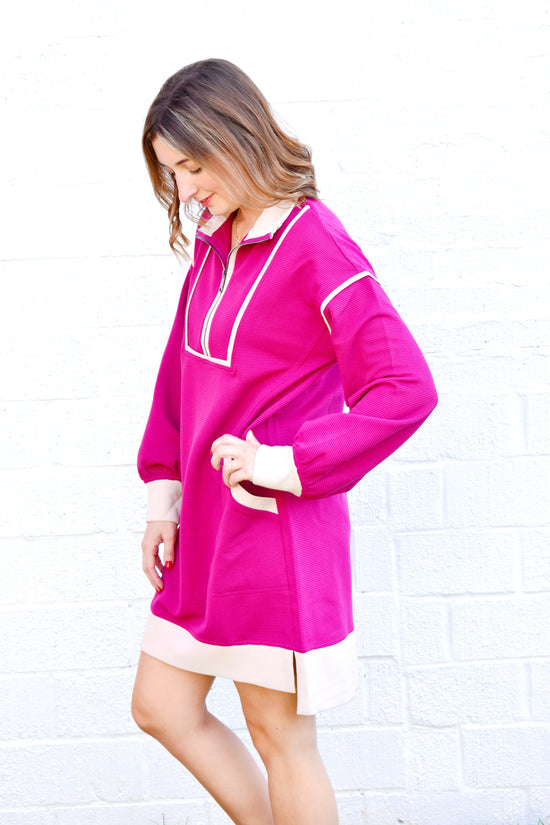 Magenta On The Move Dress