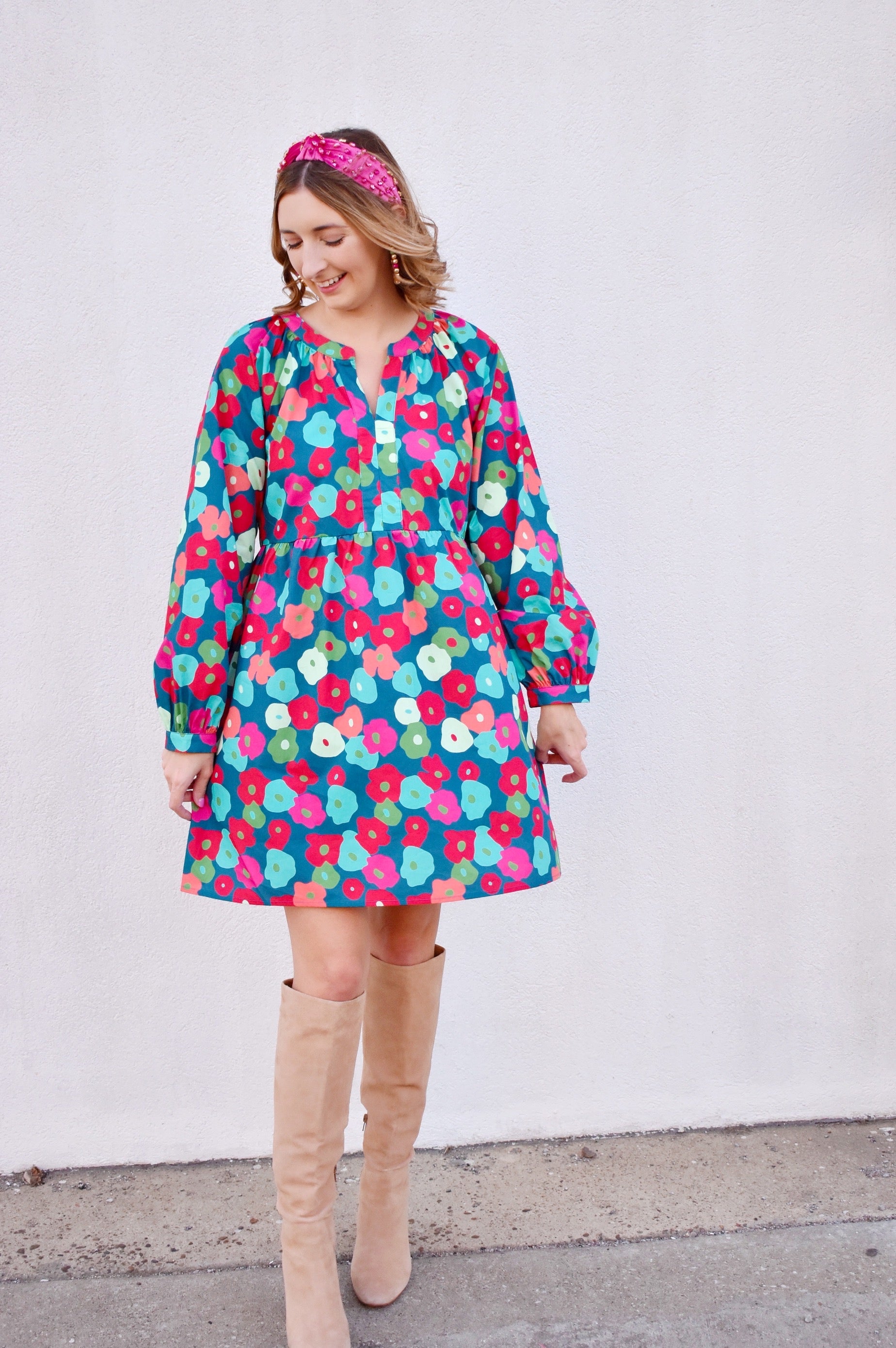 MINI ELENI VELOUR PULLOVER, CONFETTI PINK