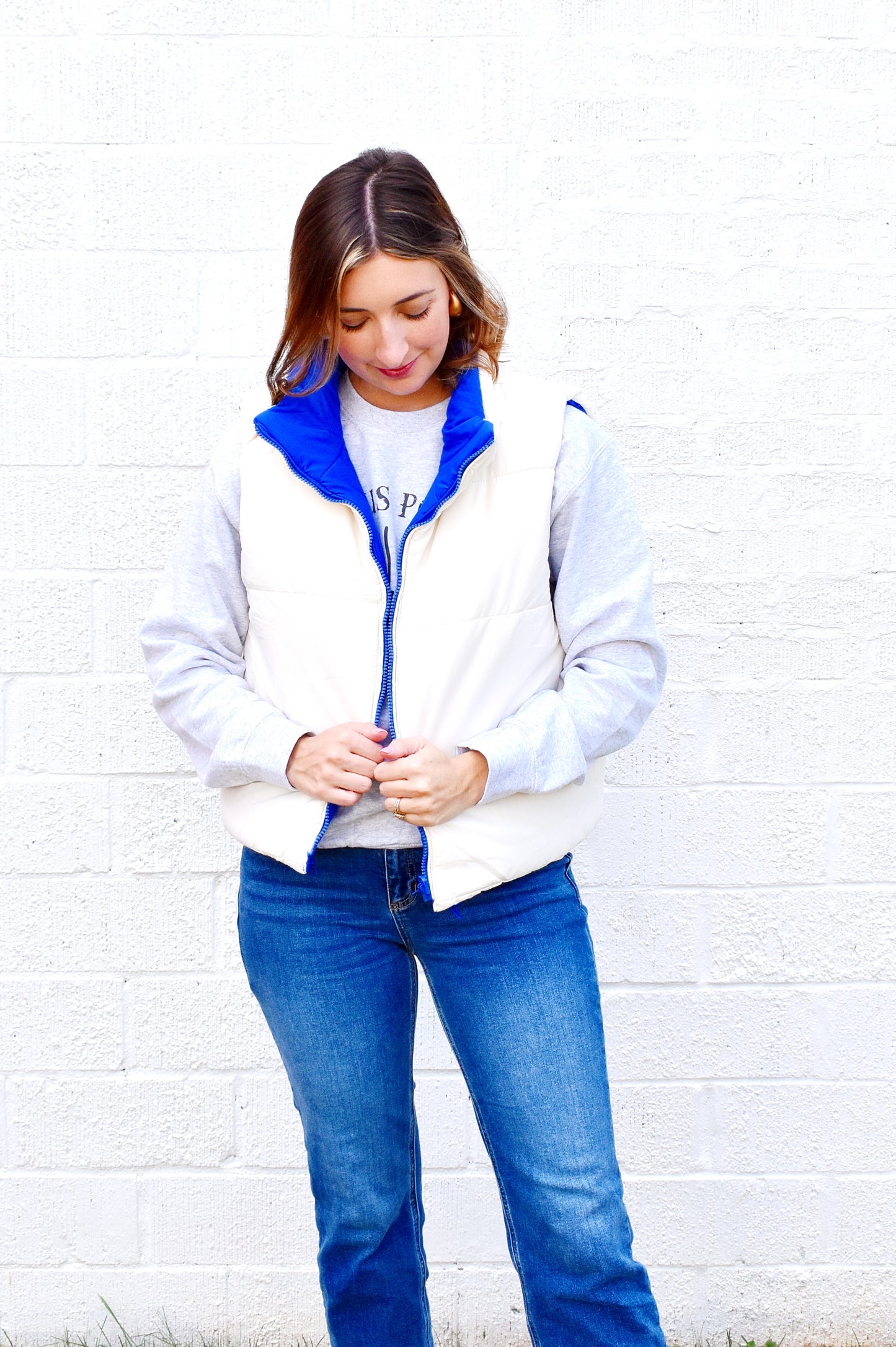 Royal Blue Puffer Vest