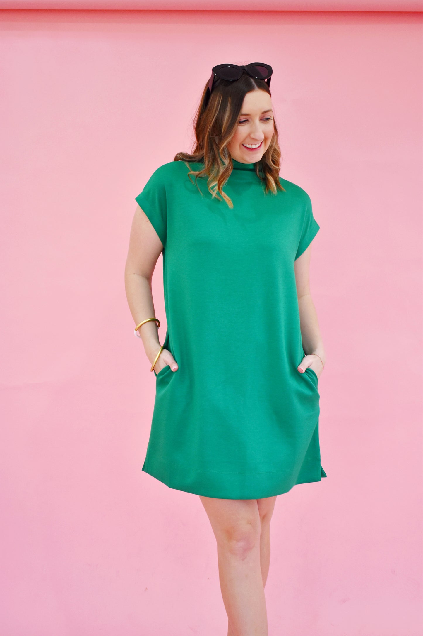 Kelly Mock Neck Essential Dress