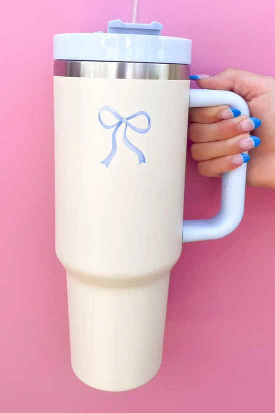 Blue Bow 40oz Tumbler