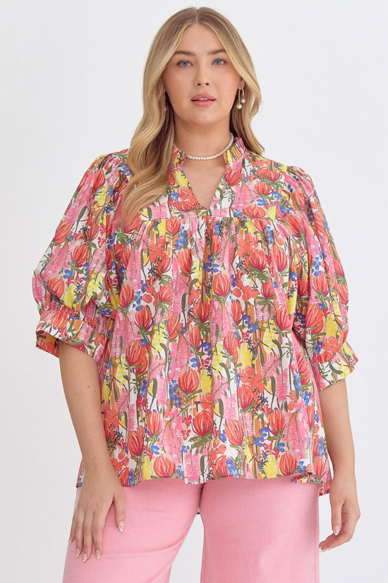 Plus On the Bright Side Blouse