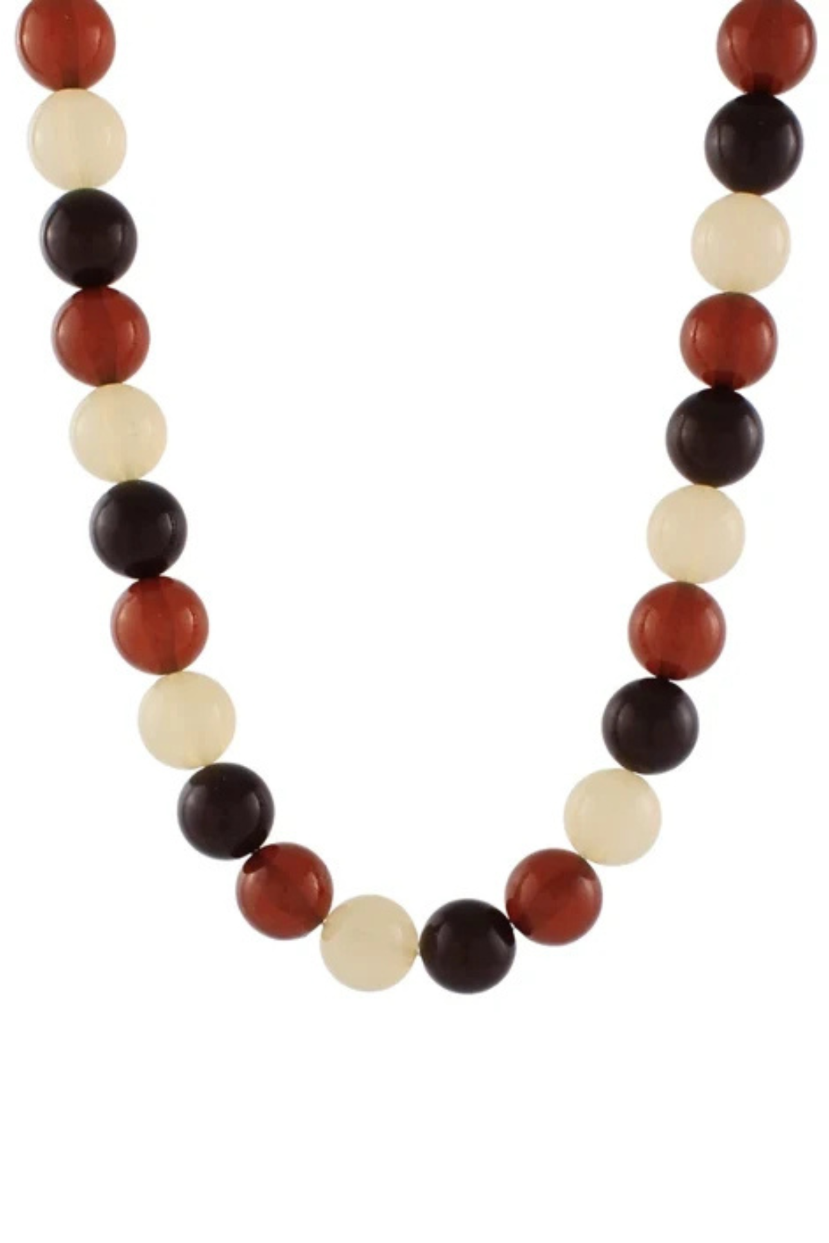 Trendy Colored Ball Bead Necklace