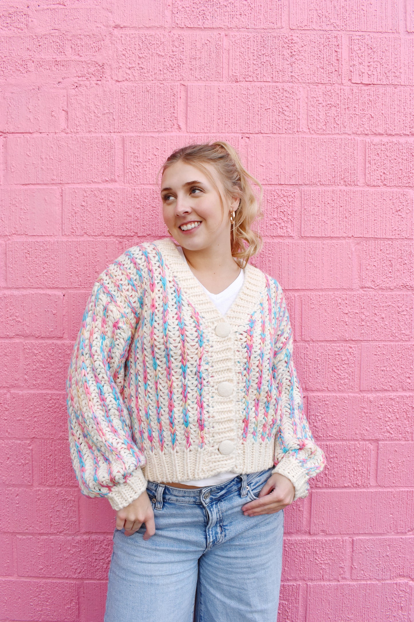 Confetti Chunky Knit Cardigan
