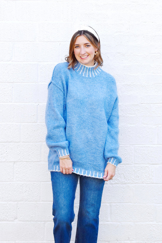 Charley Light Blue Sweater