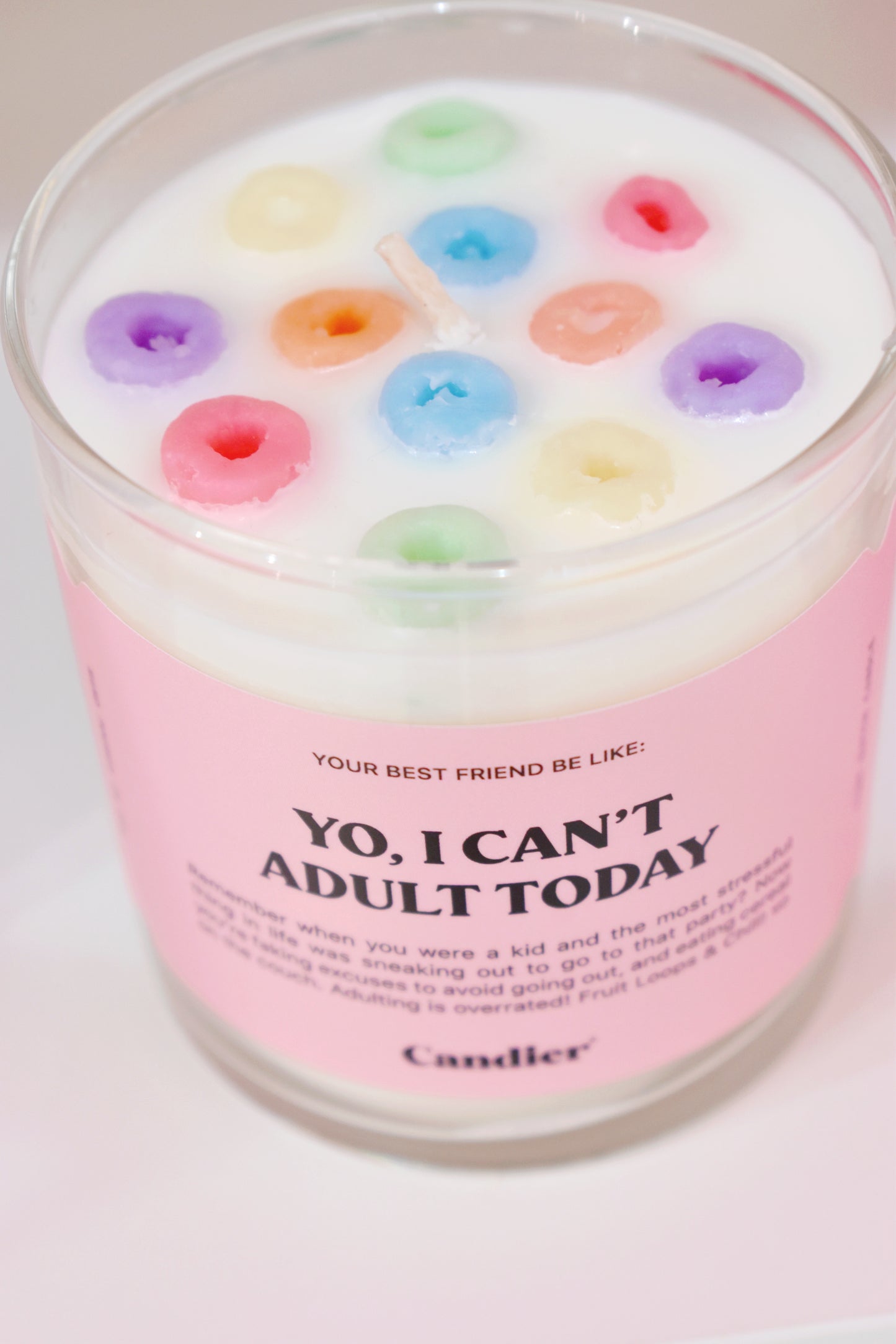 Candier Can't Adult Today Cereal Candle