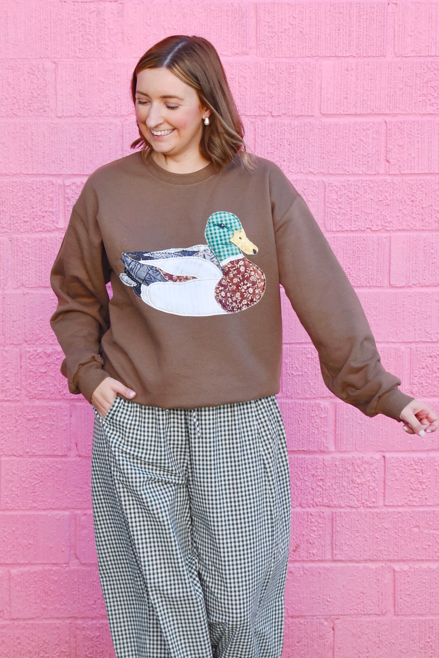 Mallard Patchwork Crewneck Sweatshirt