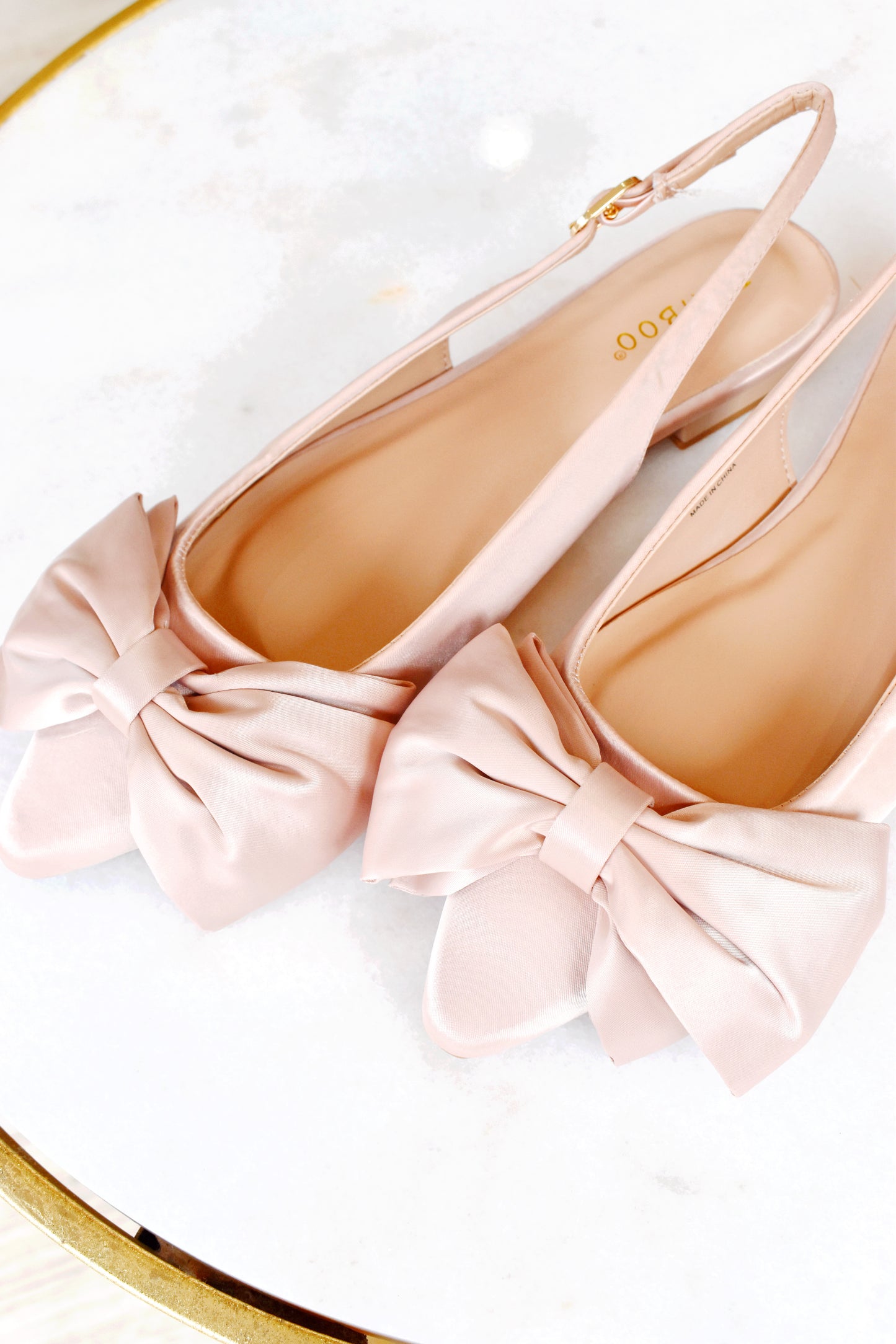 Audrey Nude Bow Ballet Flat