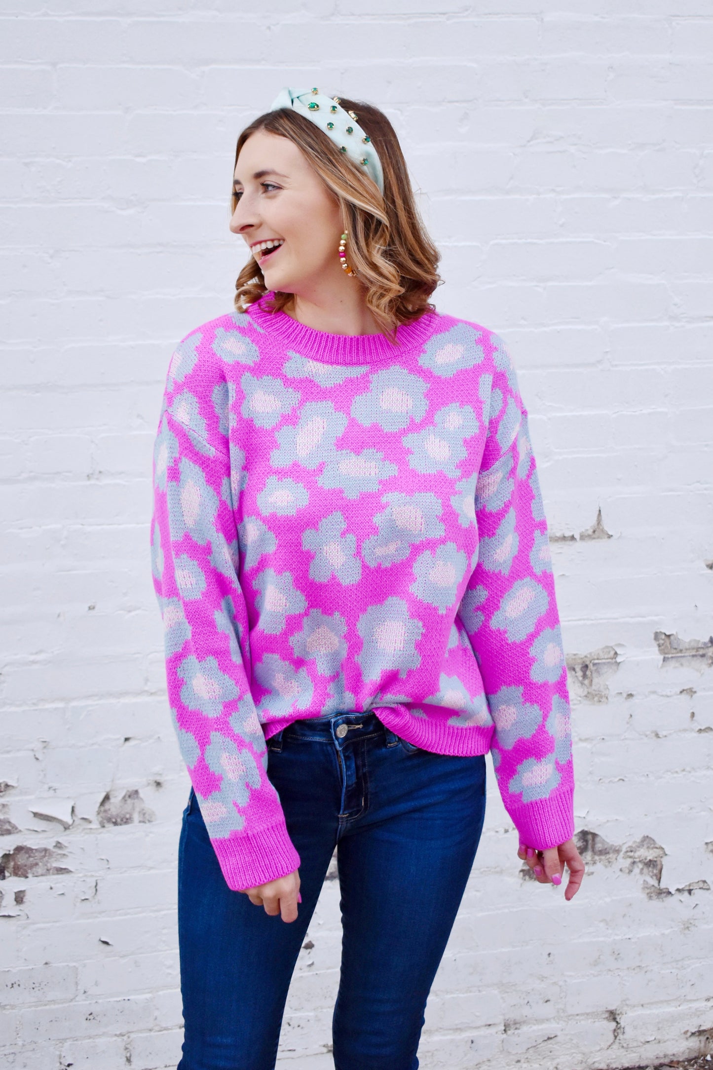 Orchid Flower Power Sweater