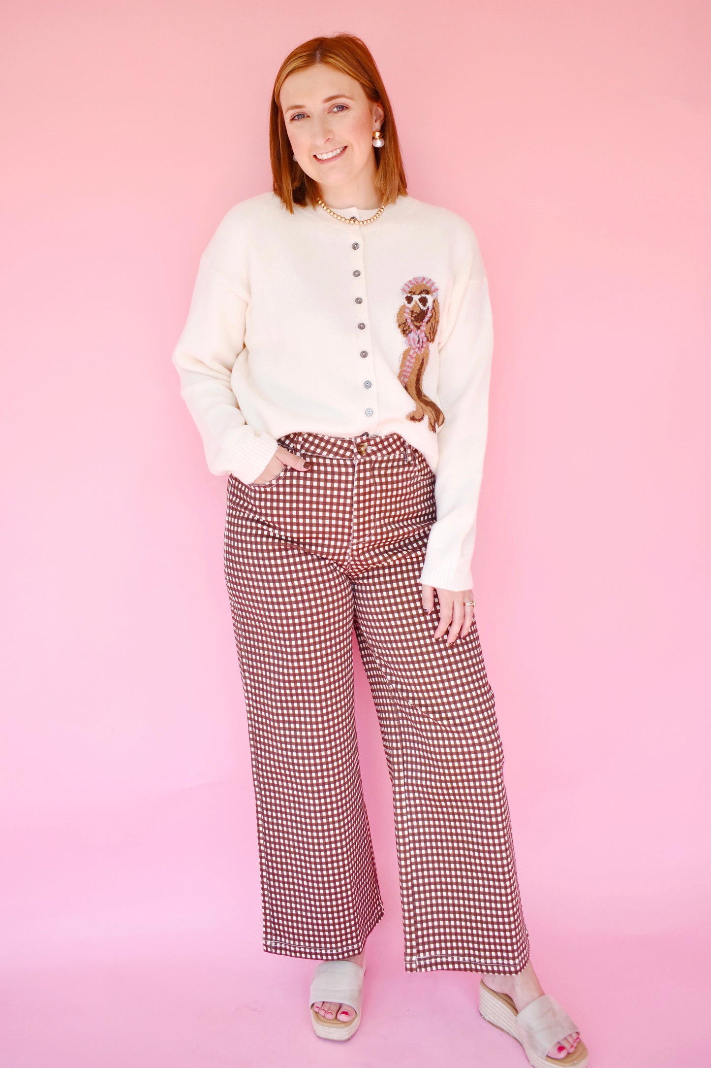 Chic Poodle Ivory Cardigan