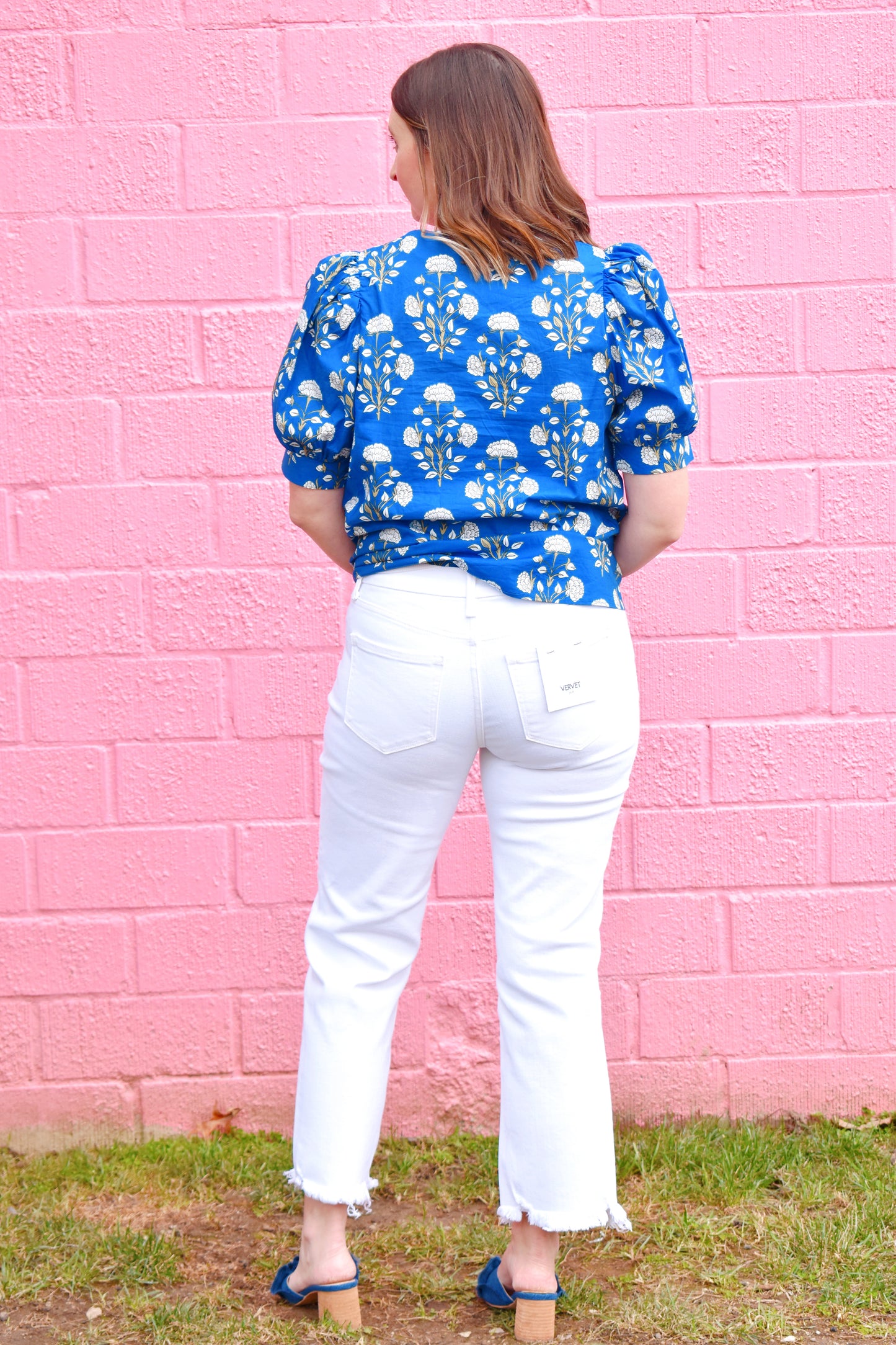 Melissa Mid Rise Straight White Jeans