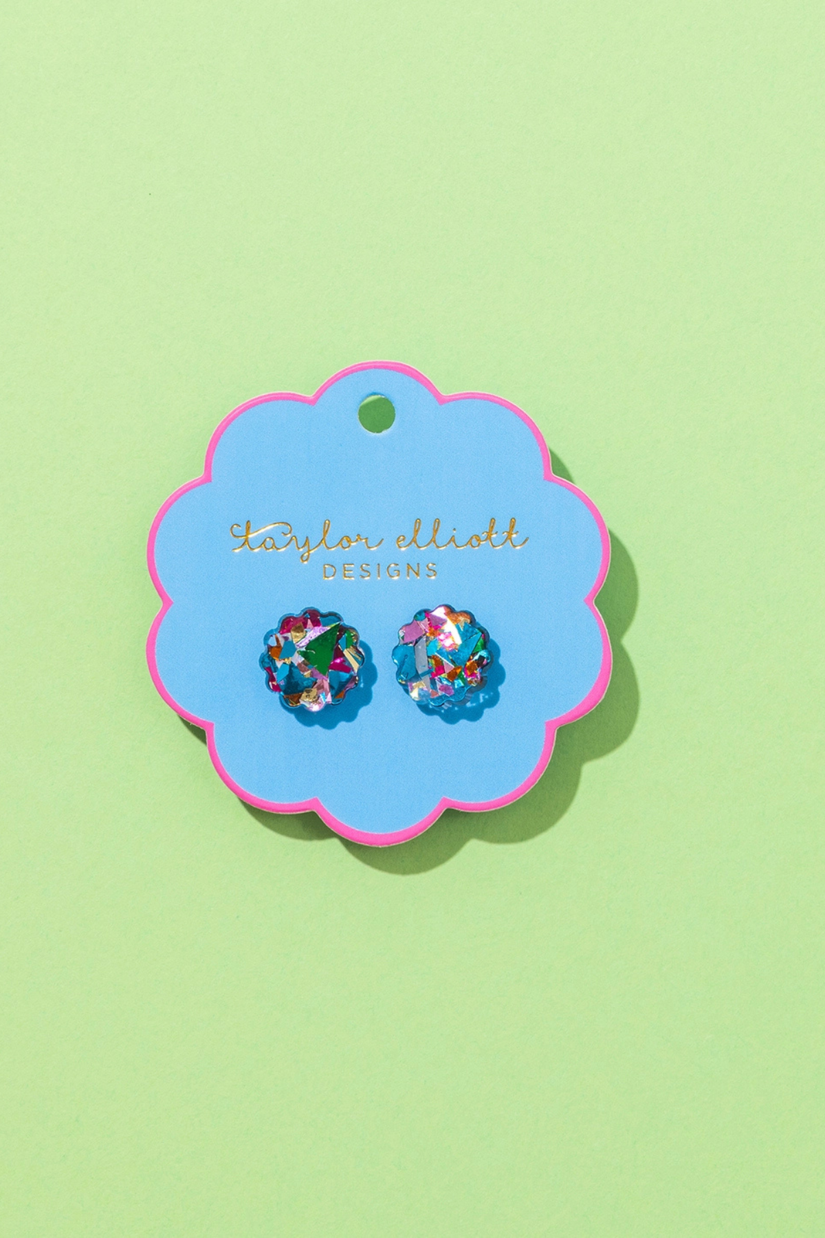 Colorful Confetti Studs