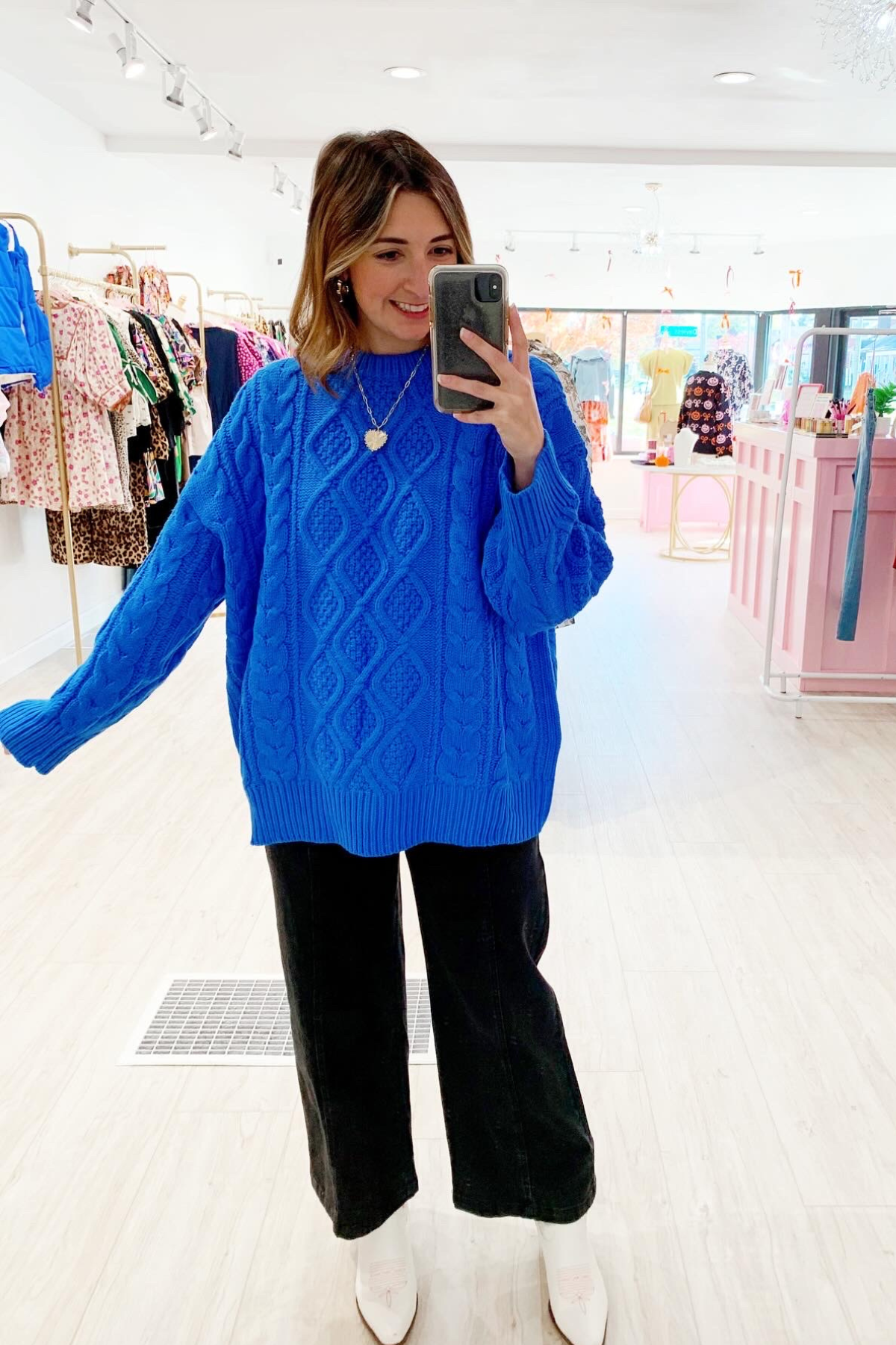 Diva Blue Oversized Sweater