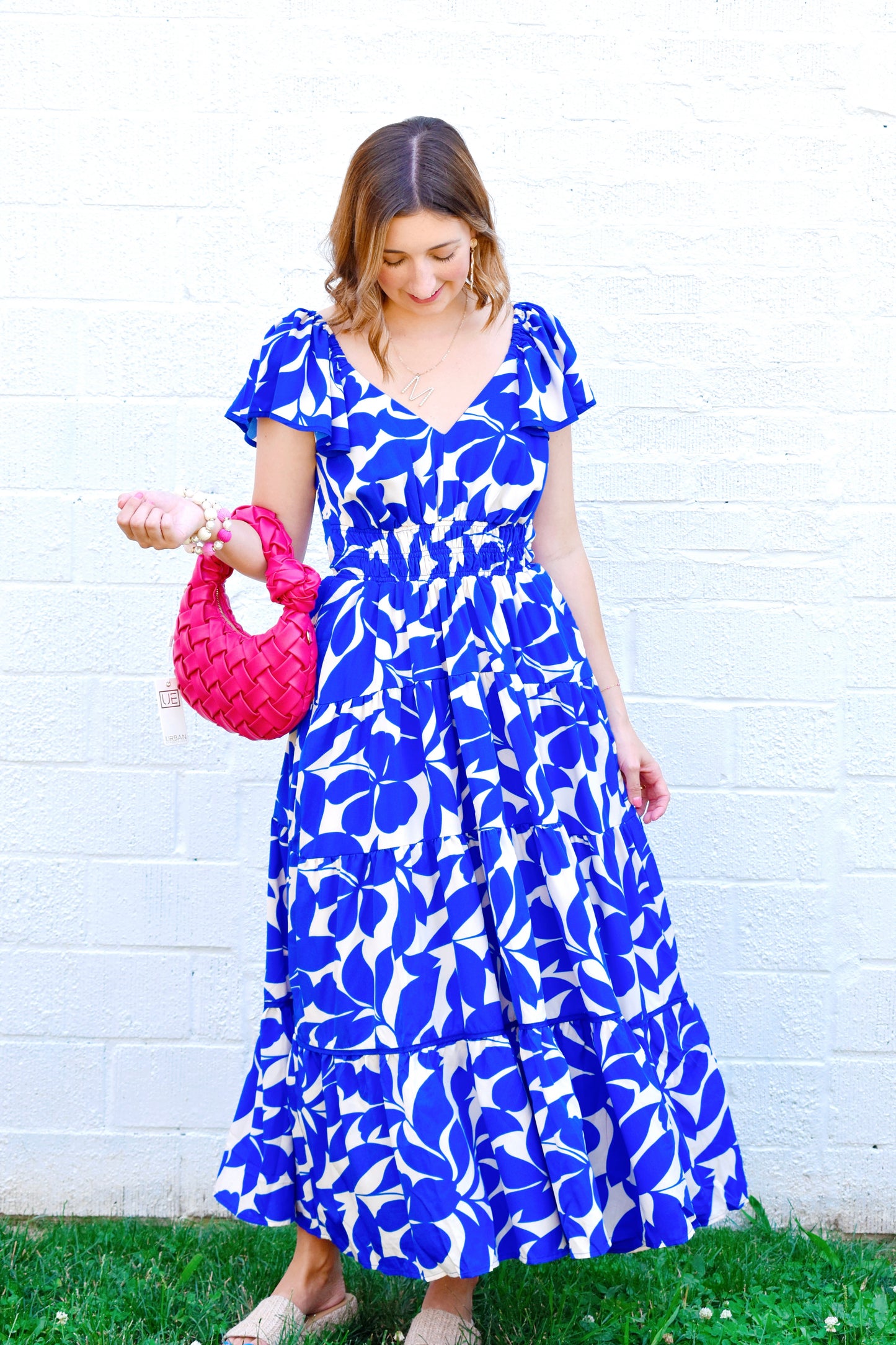 Royal Blue Floral Maxi