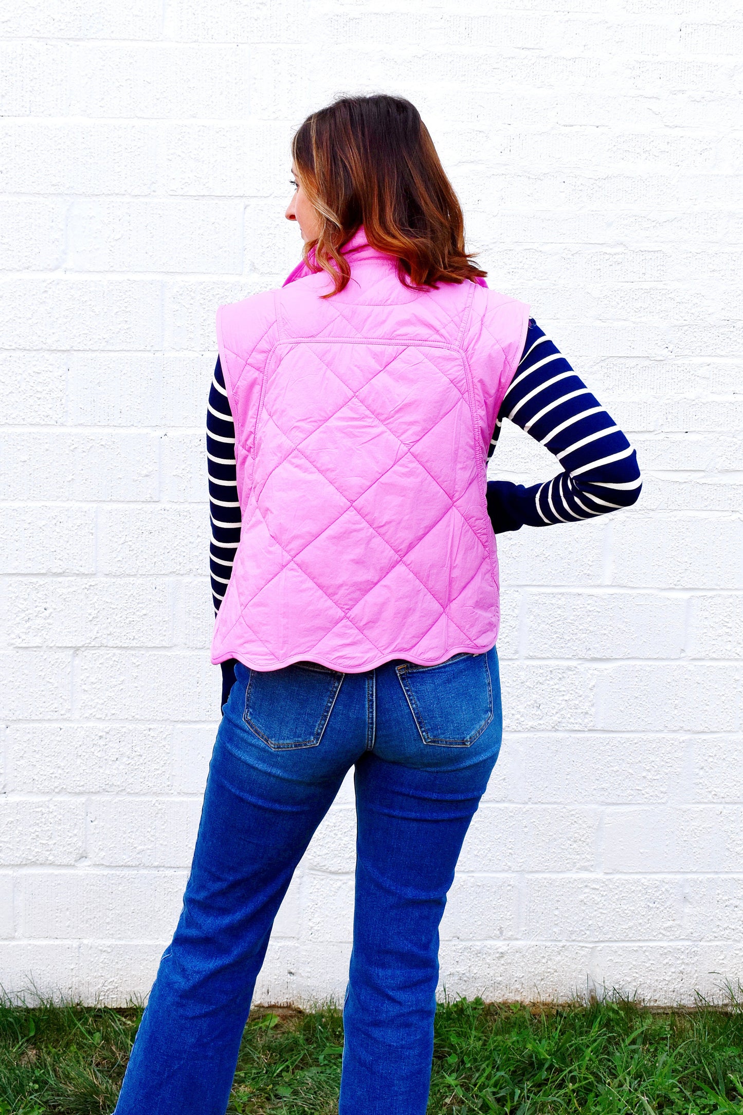 Bubblegum Scallop Vest