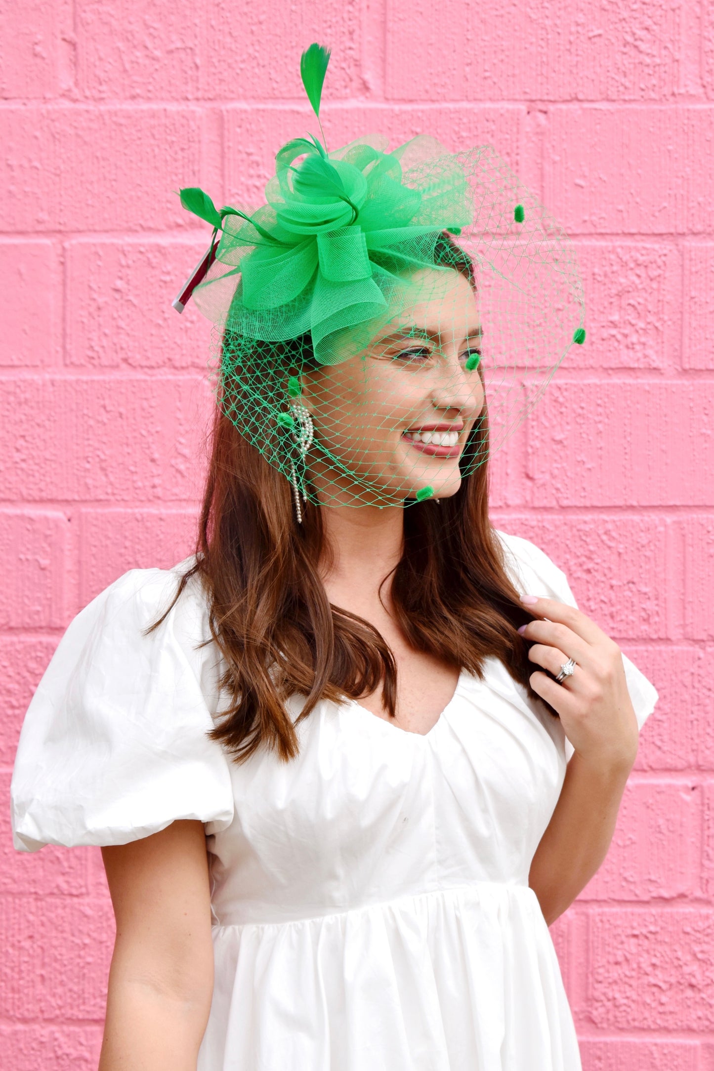 Flower & Polka Dot Mesh Veil Fascinator Confetti Boutique Flower & Polka Dot Mesh Veil Fascinator Confetti Boutique
