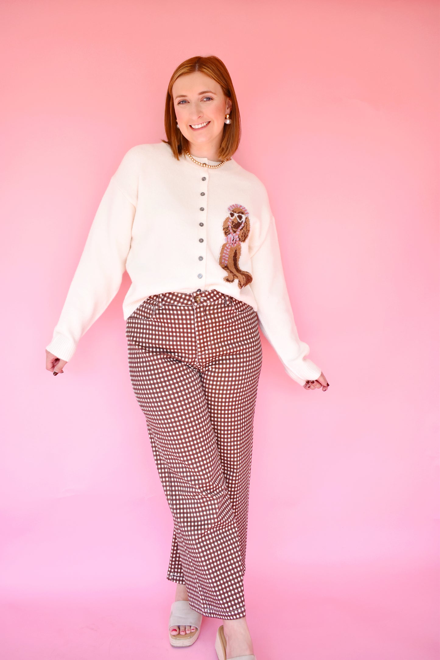 Chic Poodle Ivory Cardigan