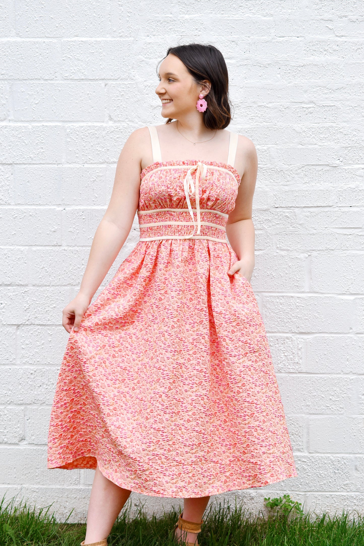 tea party print dress Vintage Tea Party Tea A-Line Dress by somecallmebeth
