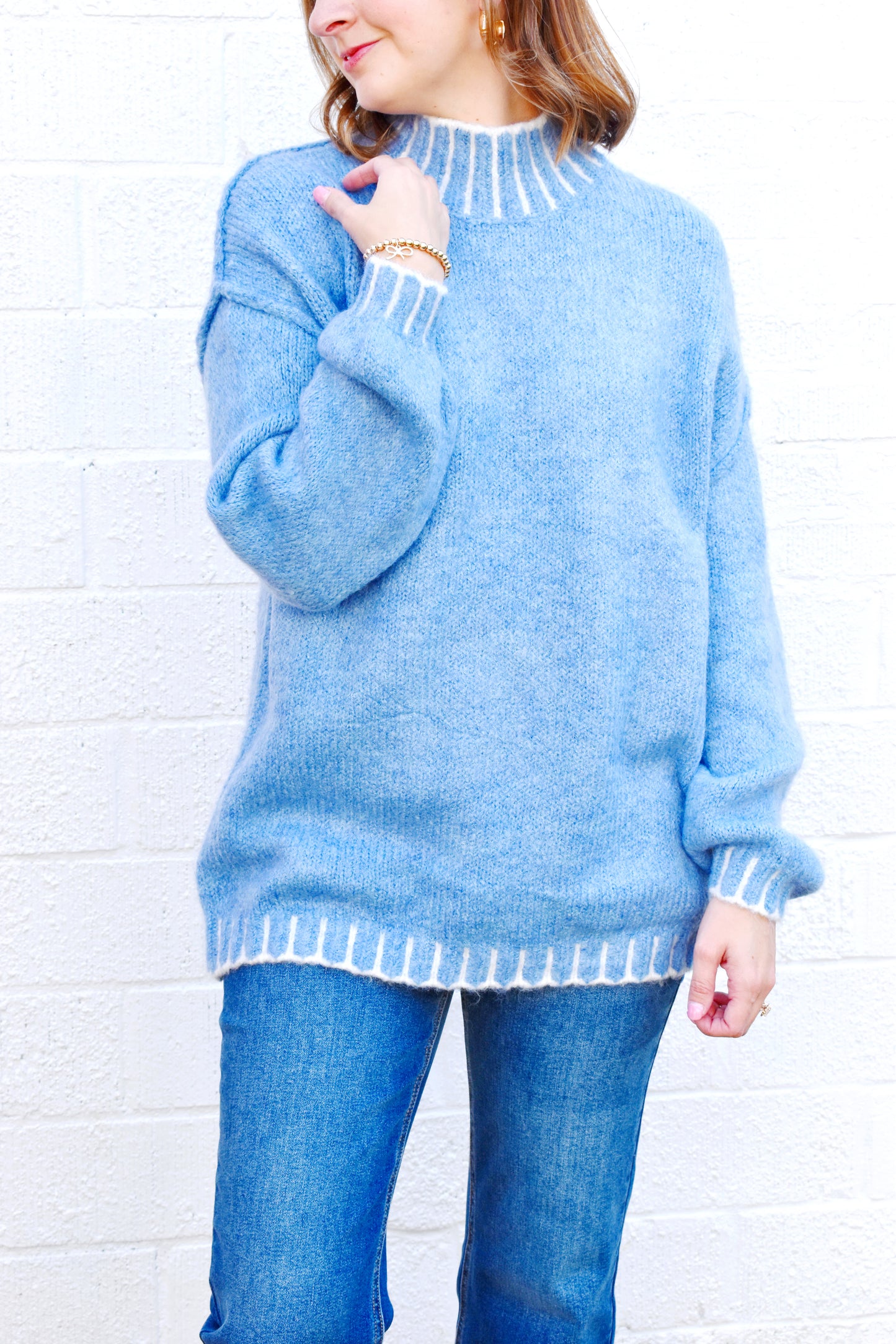 Charley Light Blue Sweater