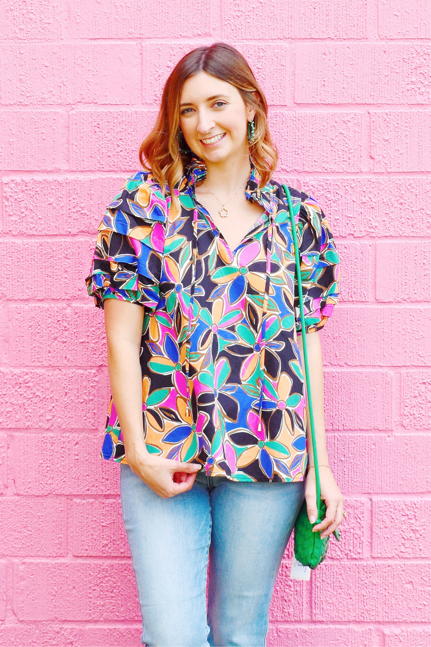 Black Multi Floral Blouse