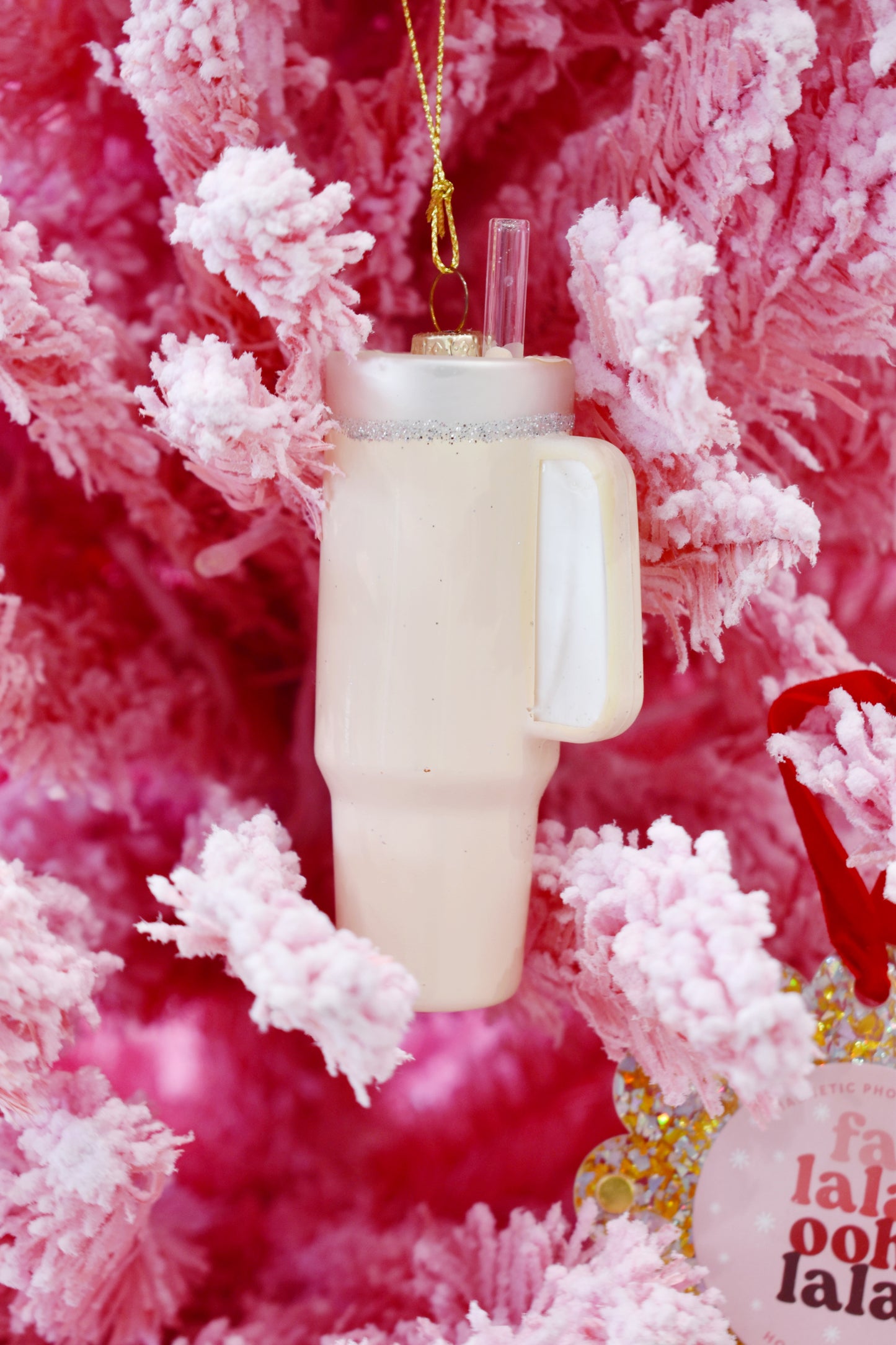 Butter Trendy Tumbler Christmas Ornament