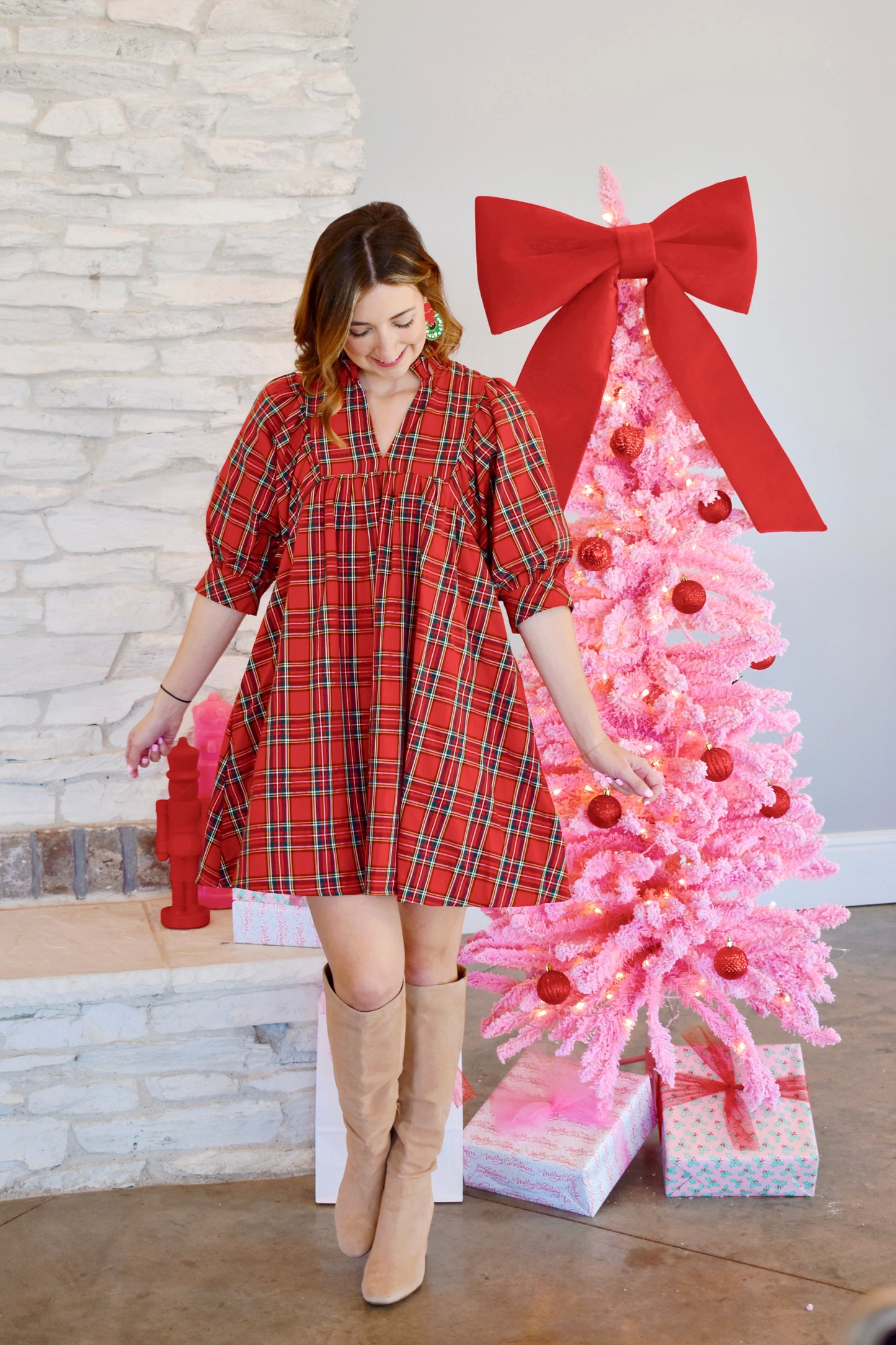 Feeling Festive Tartan Plaid Dress – Confetti Boutique